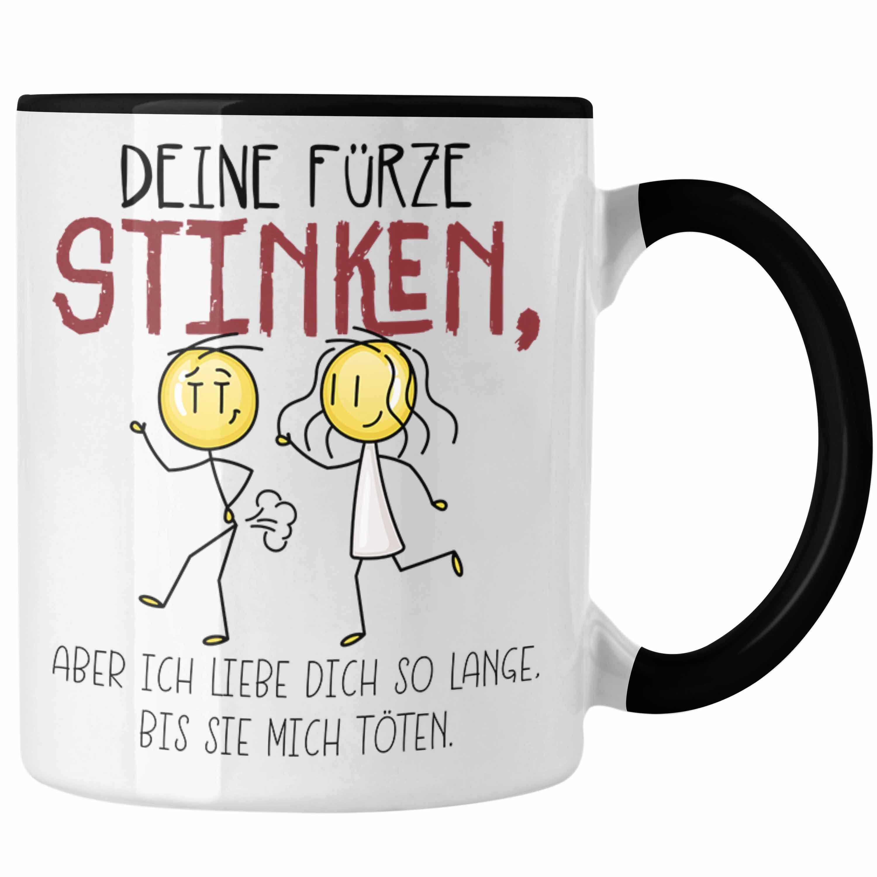 Trendation Tasse Deine Fürze Tasse Liebe Geschenk Schwarz Stinken Partner Valentinstag Freundin