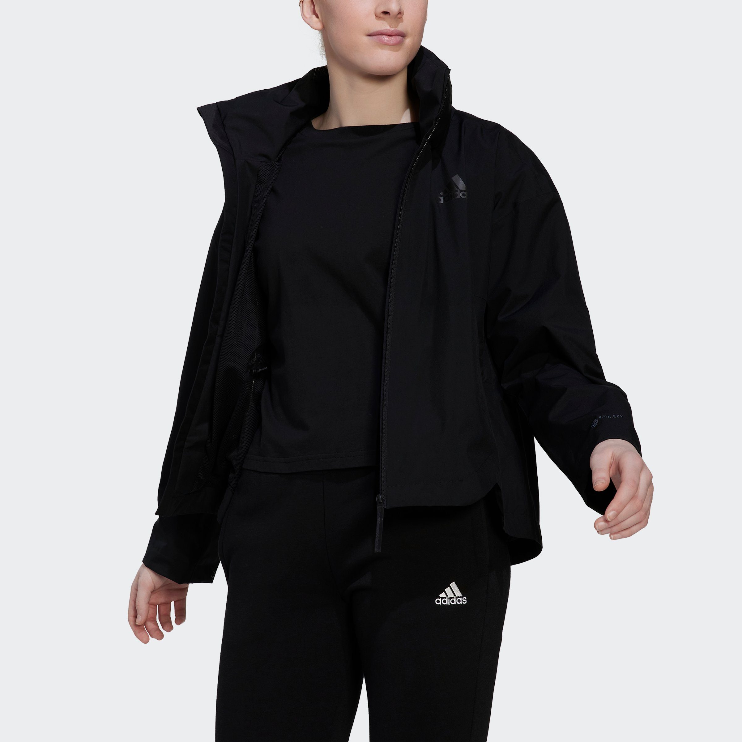 Black adidas RAIN.RDY TERREX Sportswear Outdoorjacke TRAVEER