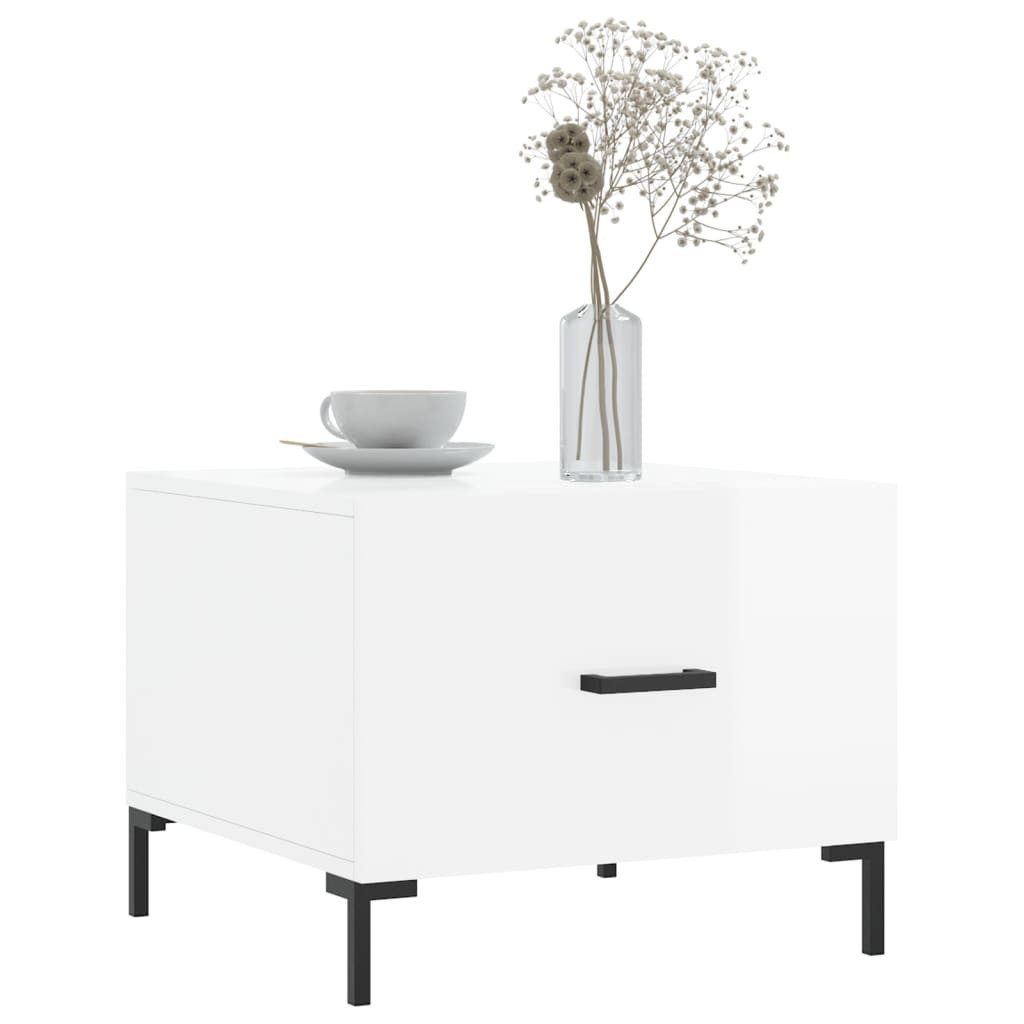 vidaXL Couchtisch Couchtische 2 Stk. Hochglanz-Weiß günstig online kaufen