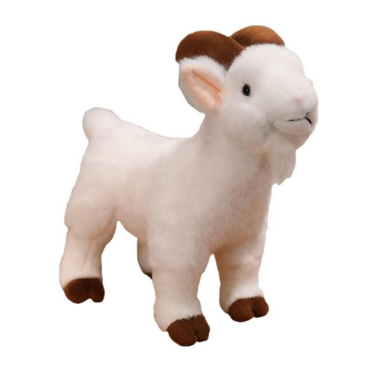 LuxusKollektion Kuscheltier Kuscheltier Ziege Geweihen 18cm Weiß