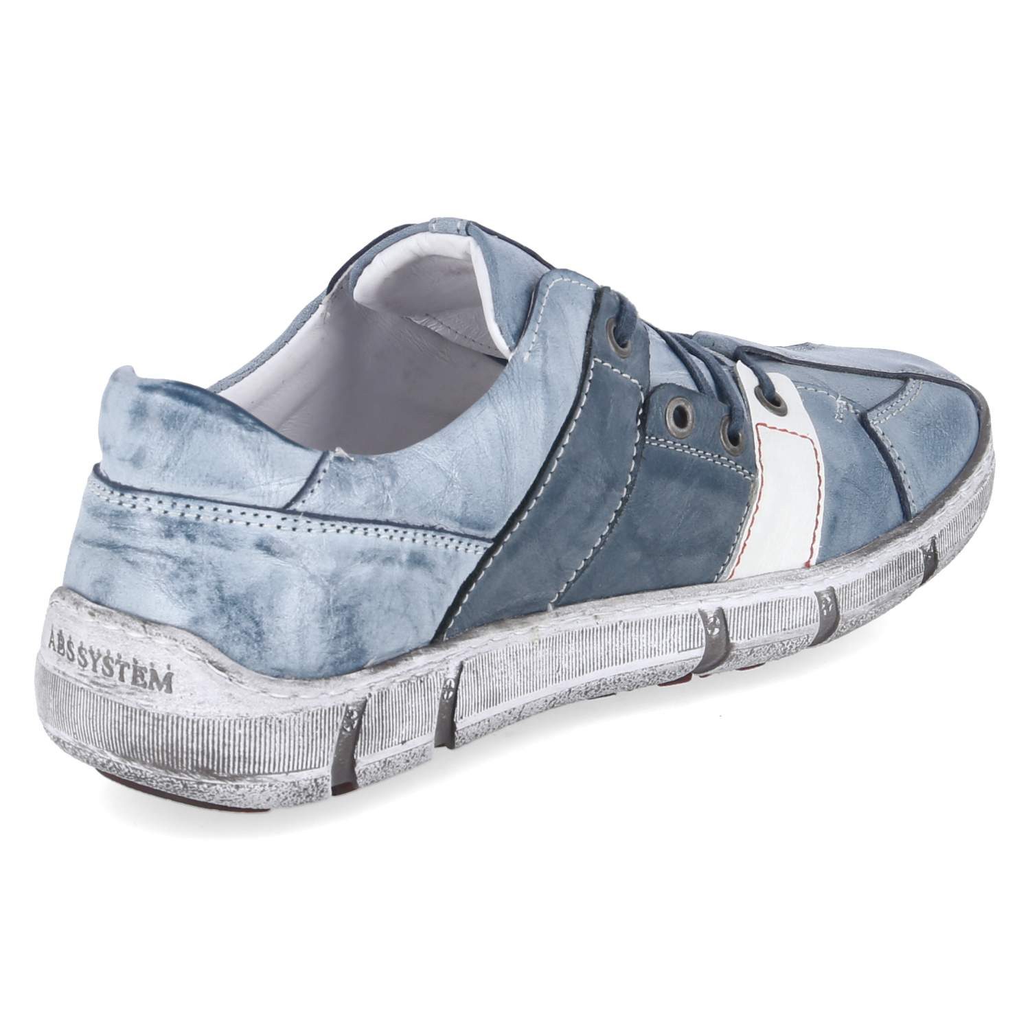 KRISBUT Krisbut Schnürschuhe 5770-3 Herren Glattleder blue Schnürschuh – Bild 4 von 5