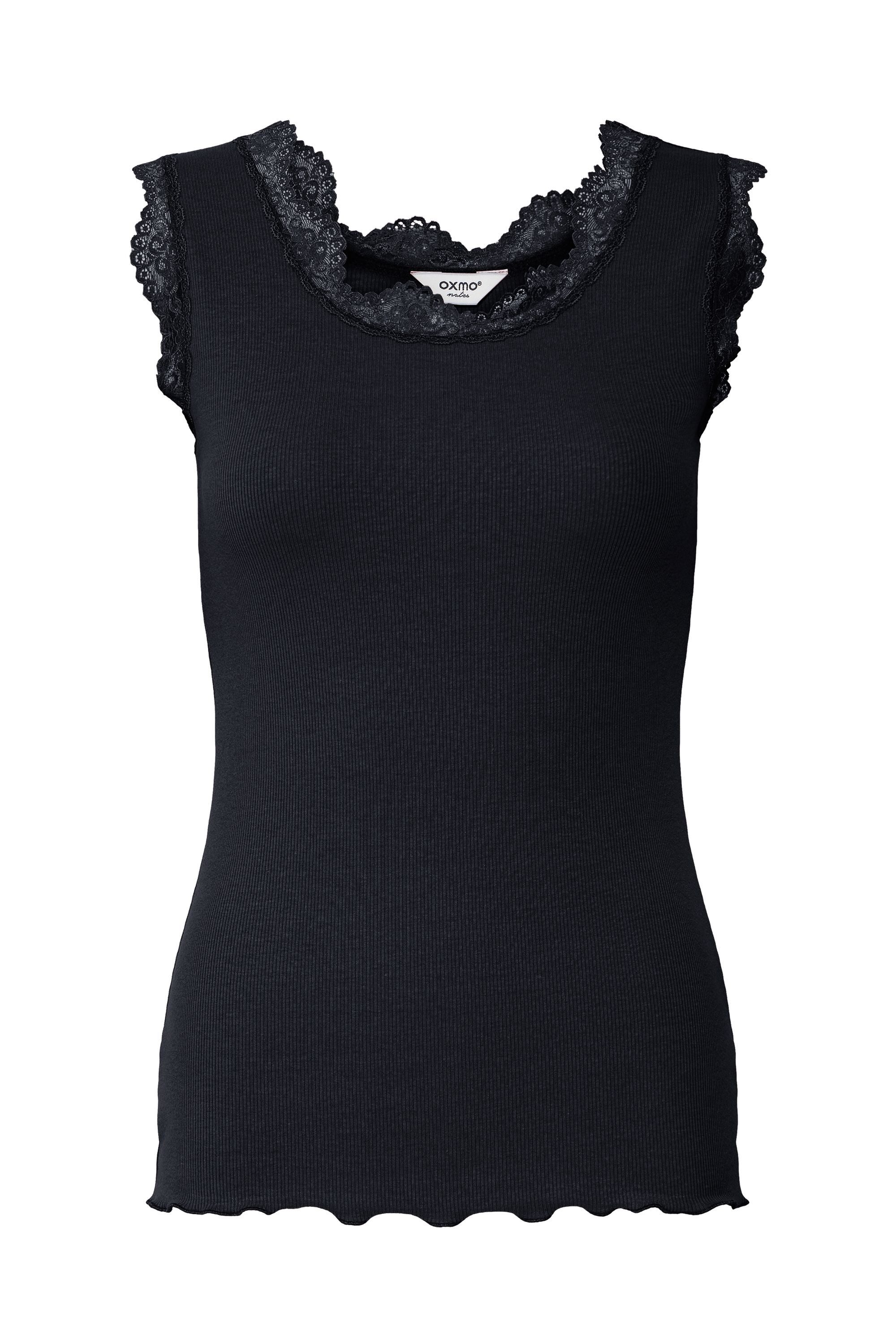 OXMO Shirttop OXNSuna Rib-Top mit Spitze – Bild 2 von 5