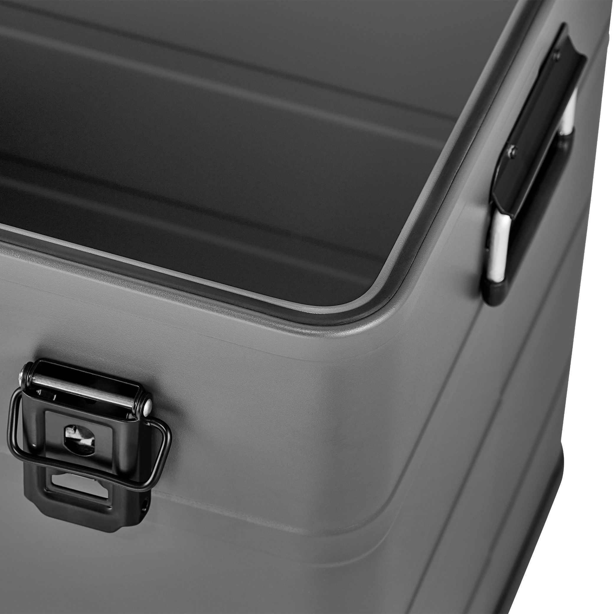 Enders® Aufbewahrungsbox Industriebox 170 L grey, hochwertig verarbeitet, Alukiste Transportbox Lagerbox Alukoffer Metallkiste Alubox