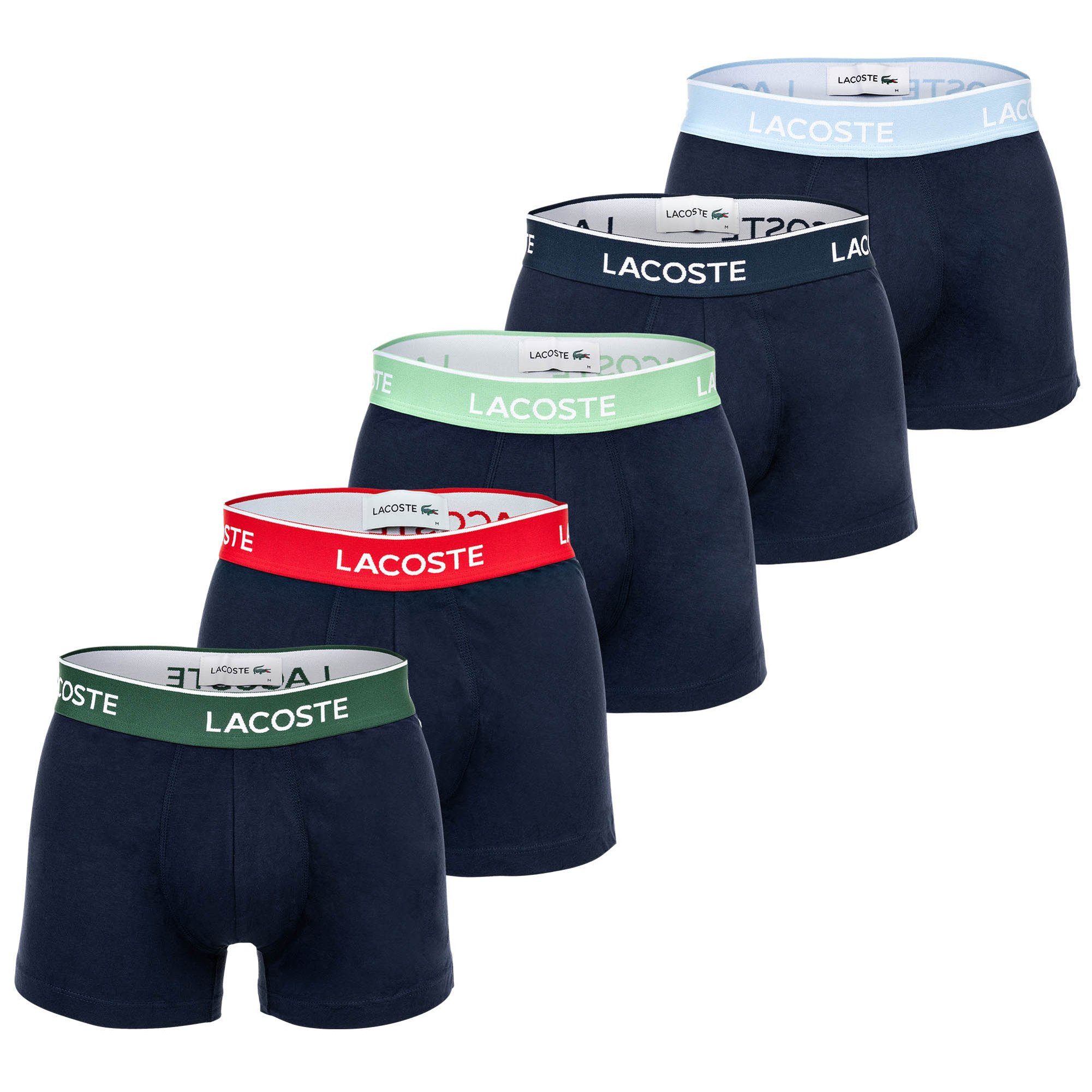 Lacoste Boxer Herren Boxershort 5er Pack Baumwolle (Packung, 5er Pack)