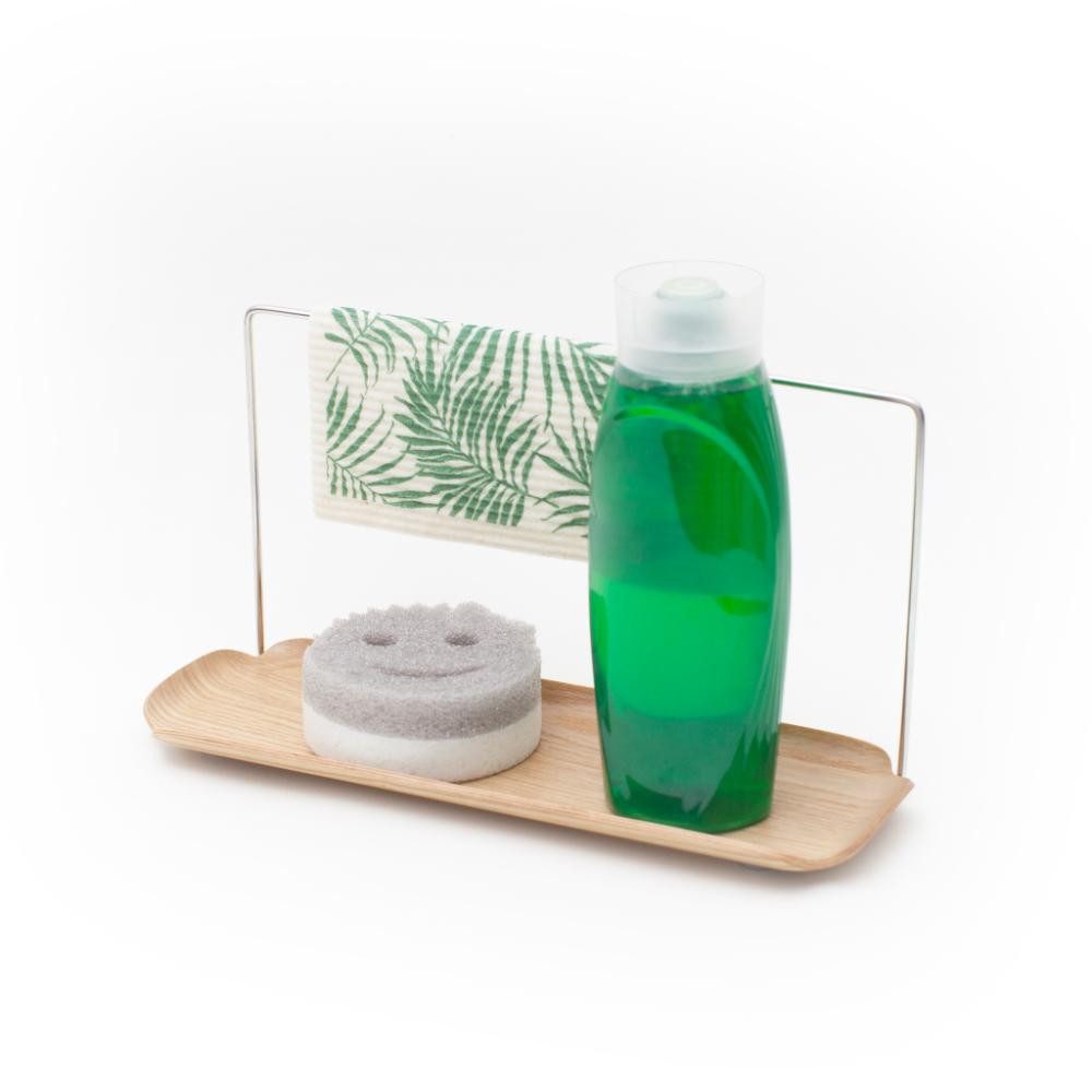 Thumbnail - Bosign Reinigungsbürste Spülorganizer Tray Willow Wood Satin Matt Finish (33cm)