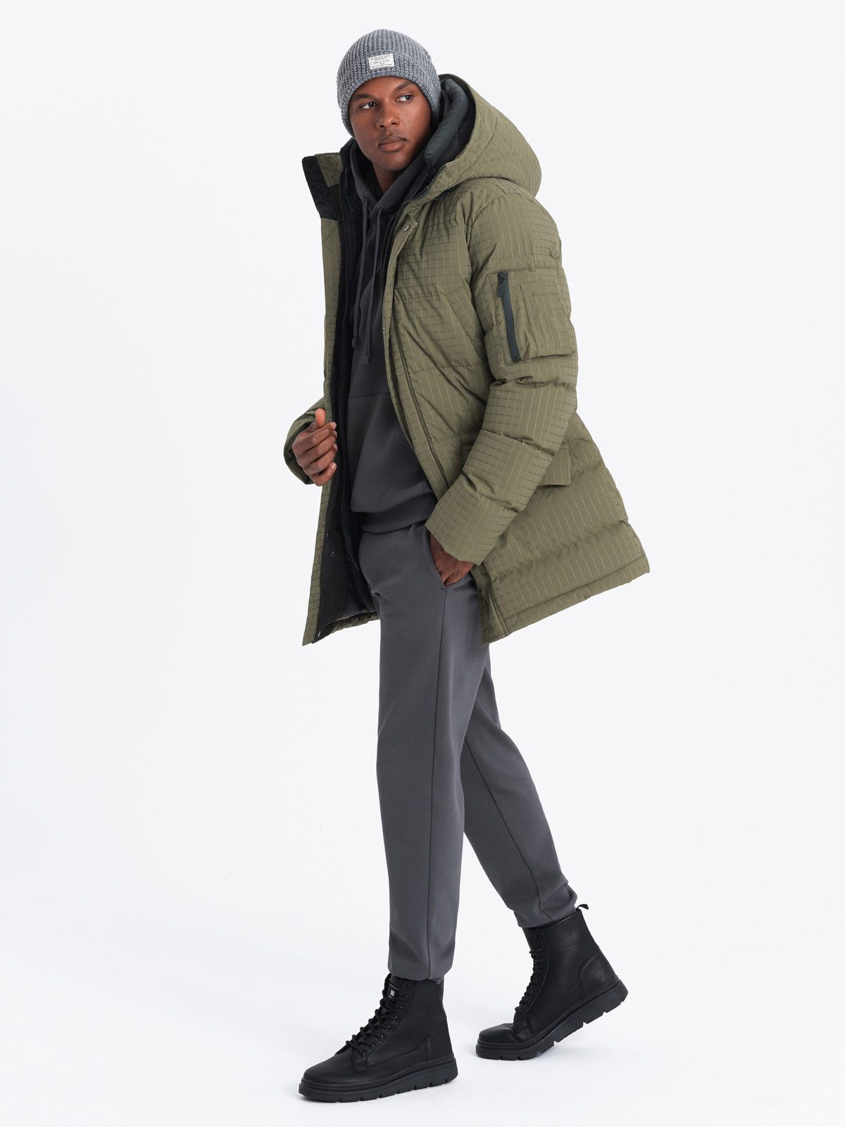 Winterjacke Lange Outdoo Jacke für Herren