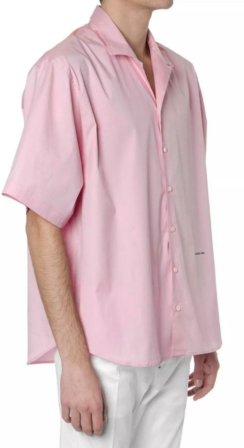 Dsquared2 Kurzarmhemd Loose Fit Kubanischem Stil Hemd Sartoriale Kollektion Locker geschnitten für einen entspannten Look