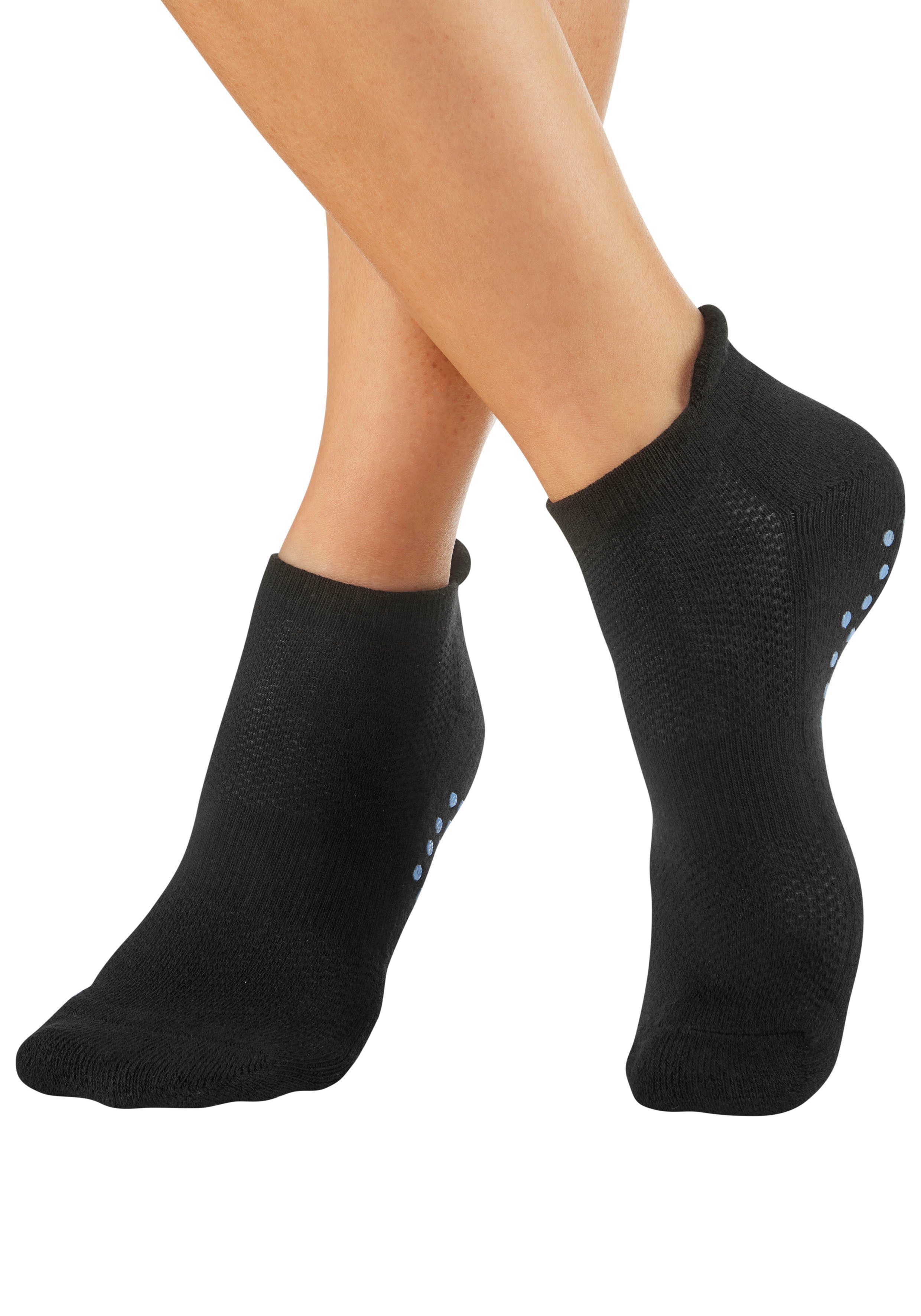 Lavana ABS-Socken Damensocken mit Fußfrottee (Packung, 3-Paar, Gr. 35-38 bis 39-42) mit farbigen Noppen – Bild 3 von 5
