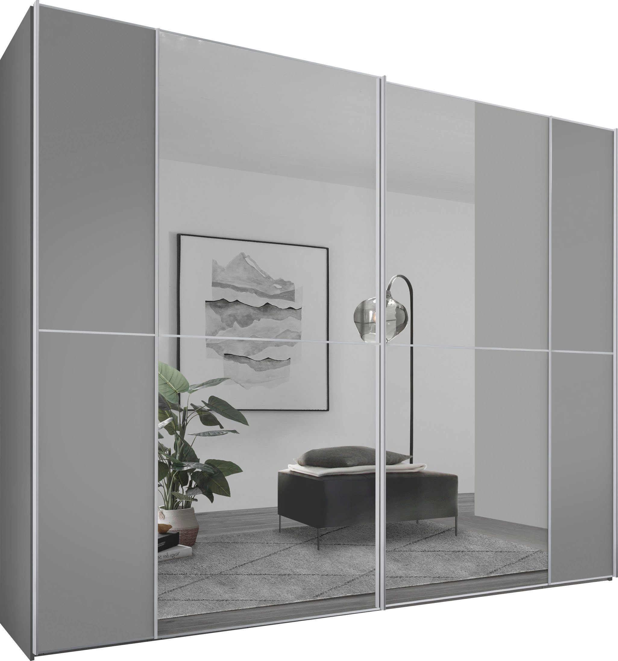 STAUD Schwebetürenschrank Sonett 220, Made in Germany mit vier verschiedenen Ausstattungsvarianten