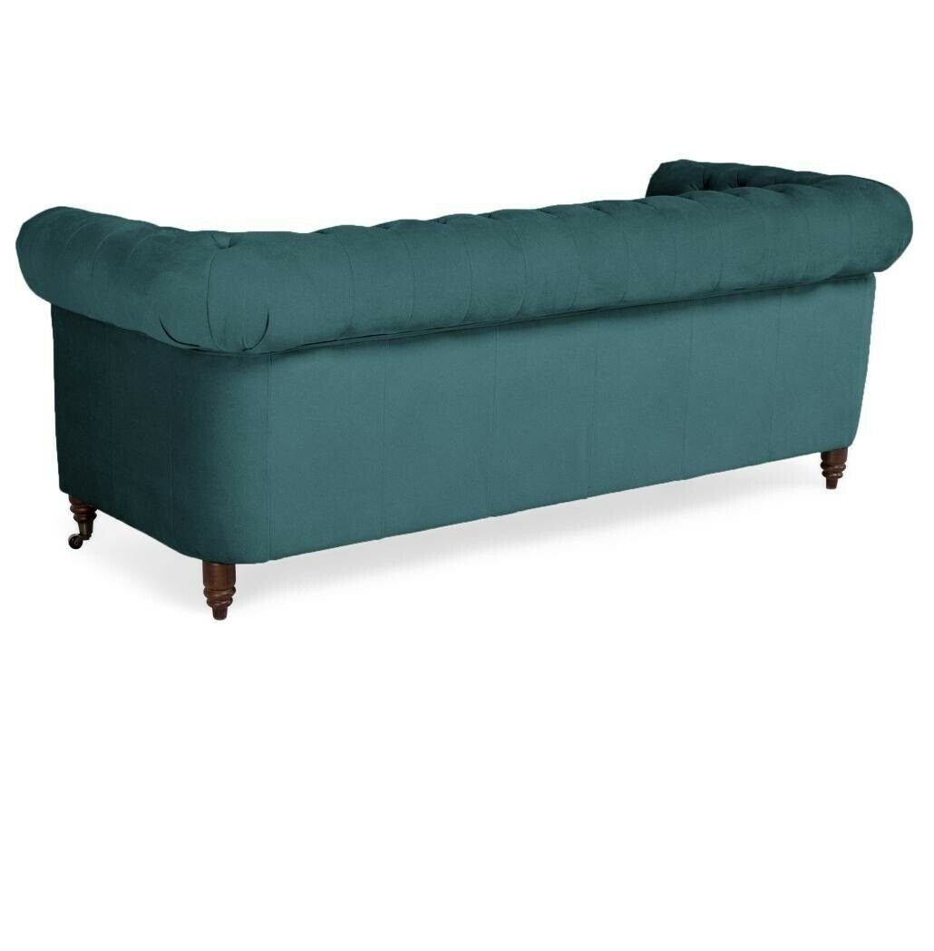 Made Dreisitzer Möbel in Chesterfield Sofa, Klassische Textil JVmoebel Couch Sofa Europe