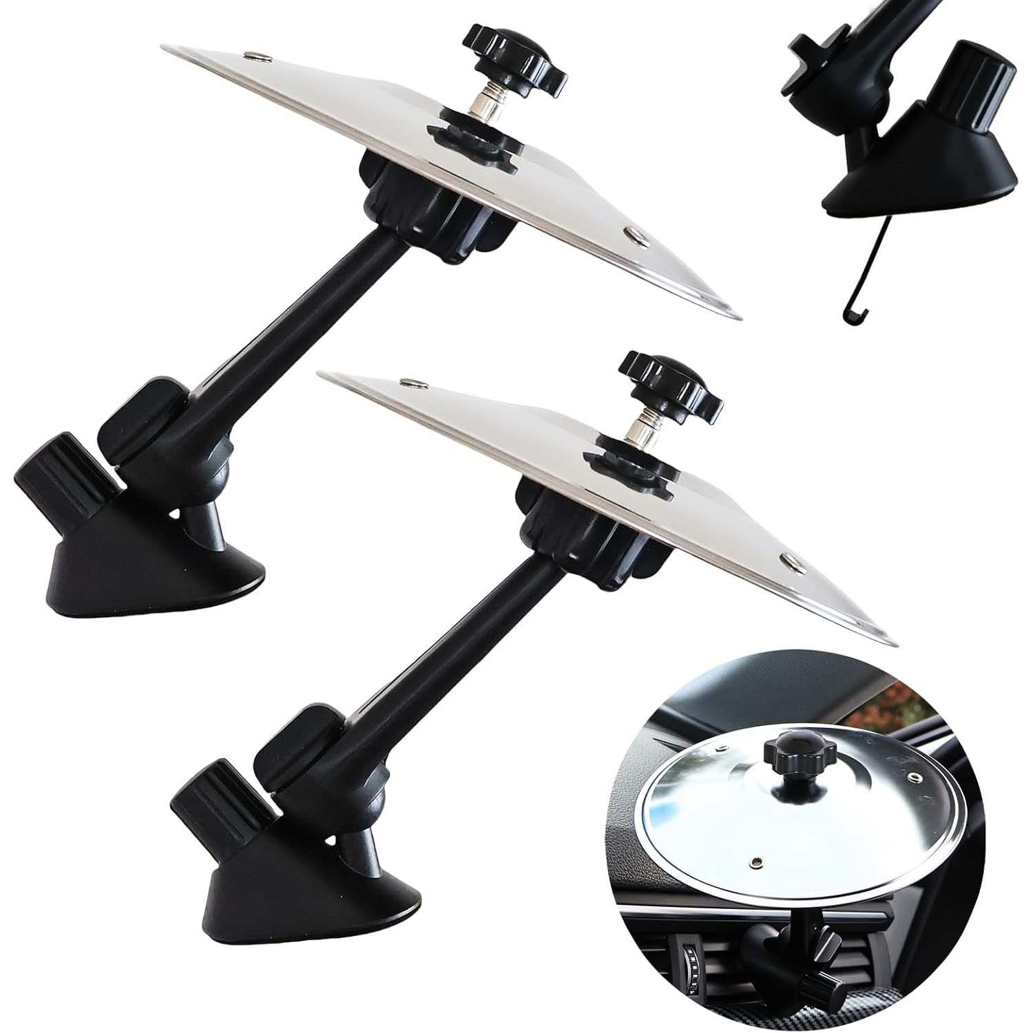 JOYOLEDER Schlagzeug 2 pcs Autounfall Cymbals, Auto Crash Becken,Auto-Trommel-Lüftungsschlitz, Mini-Trommel Crash-Clip, Car Cymbals Air Vent, Auto Schlagzeug Becken, Mini Schlagzeug Autofür, Alle Arten Von Fahrzeugen