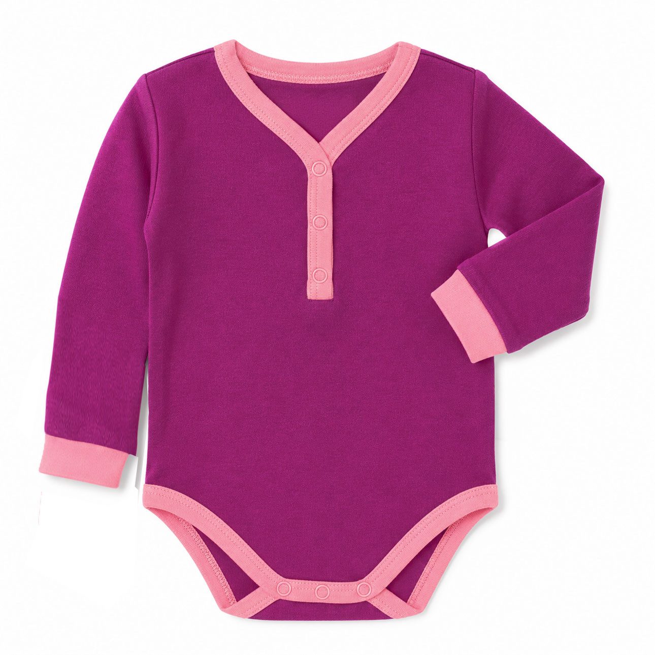 divata Langarmbody Langarm Body mitwachsend - Mädchen Babybody - Frühchen Kleidung Mitwachsender Babybody