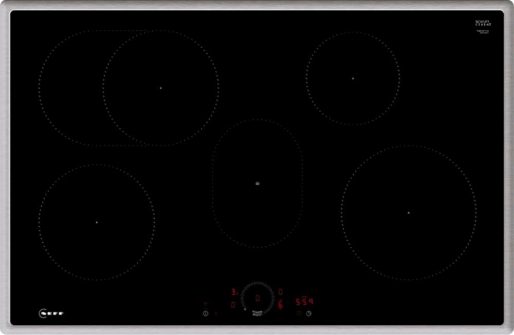 NEFF Induktions-Kochfeld N 70 T58SHF1L0, mit virtueller Twist Touch® Bedienung