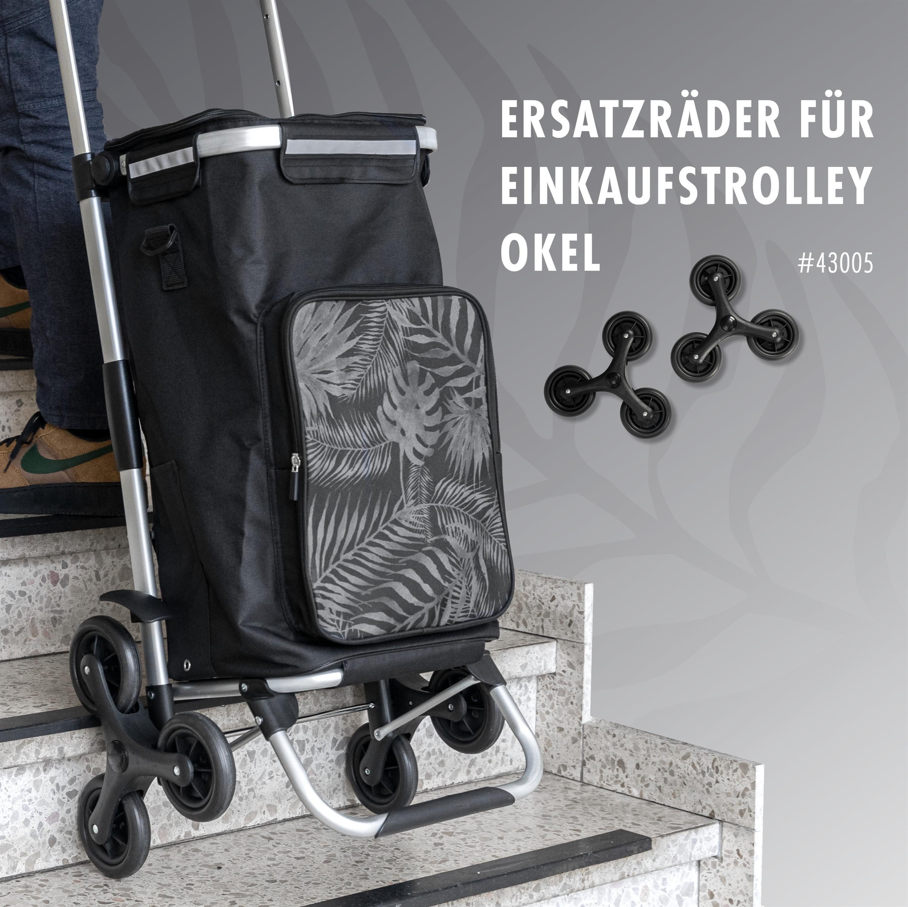 eluno Ersatzrad 2er SET für Einkaufstrolley OKEL (2 St)
