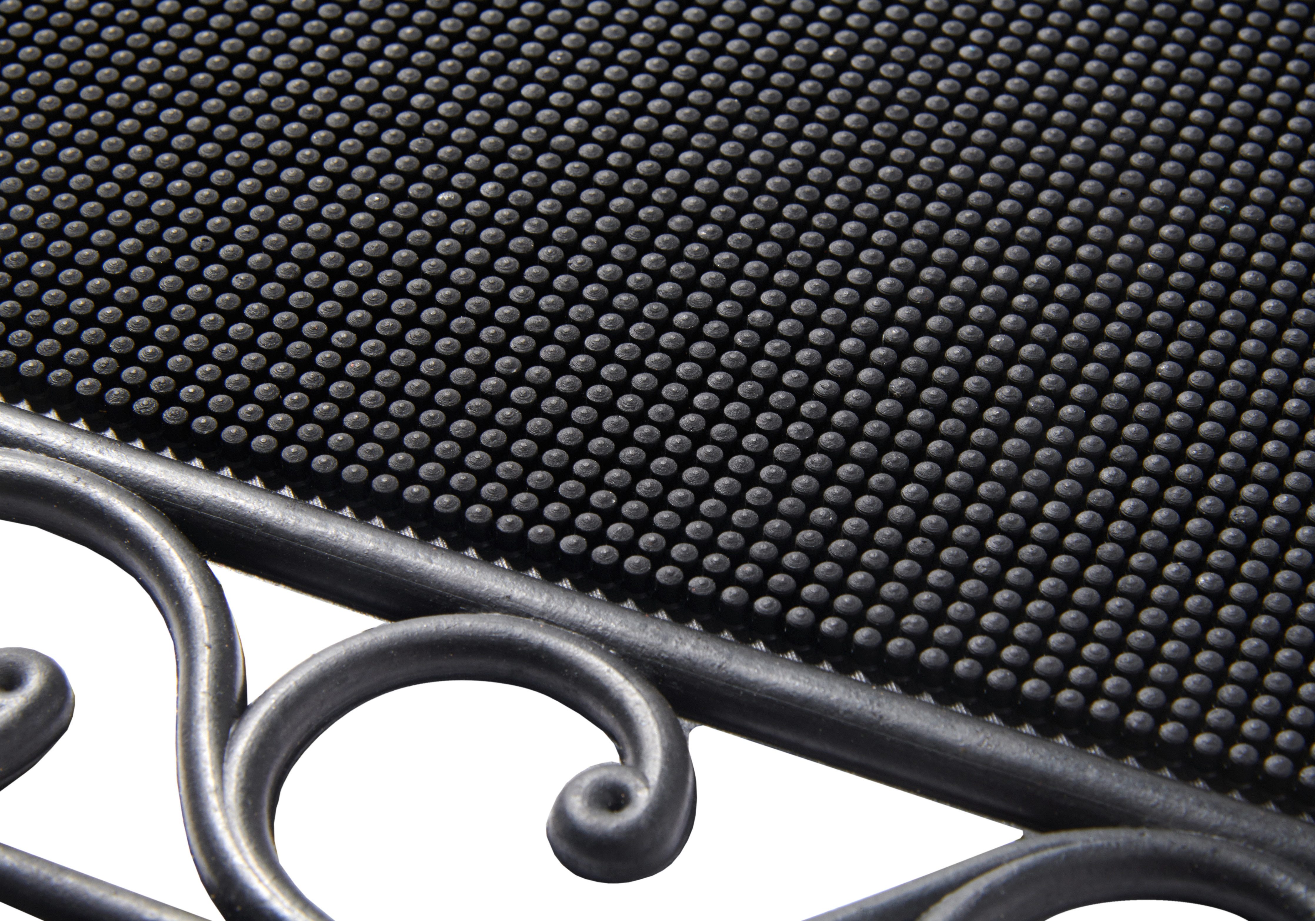 HANSE Home Fußmatte Mix Mats Gusseisen-Optik Gummi Center, Türmatte, rechteckig, Höhe: 8 mm, Strapazierfähig, pflegeleicht, robust, wetterfest, UV-beständig