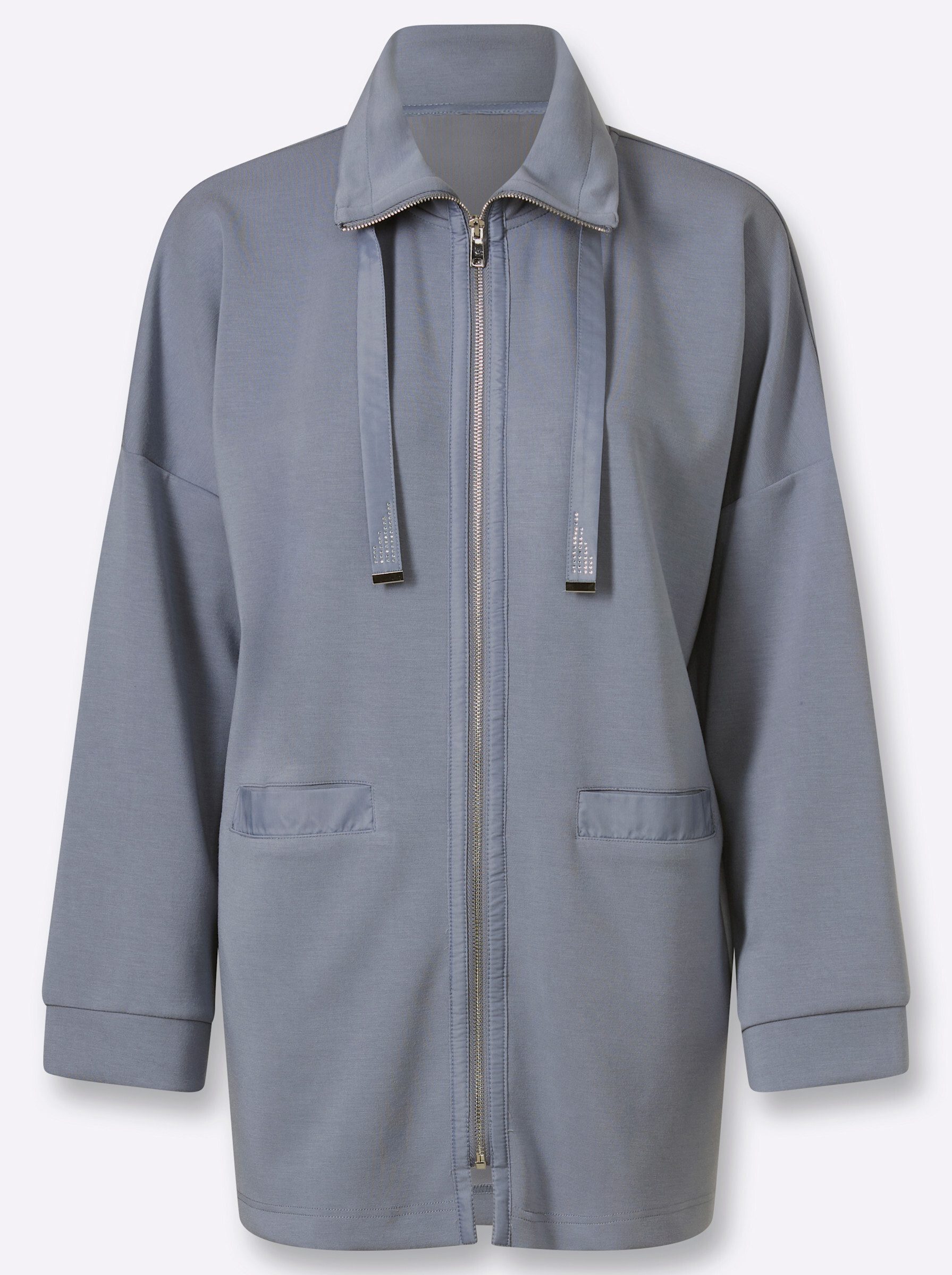 Shirtjacke Sweatshirtjacke Langarm