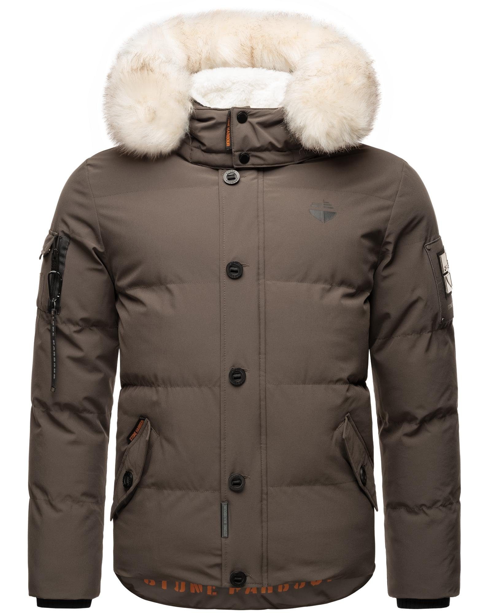 Stone Harbour Winterjacke Halvaar stylischer Winterparka mit abnehmbarer Kapuze