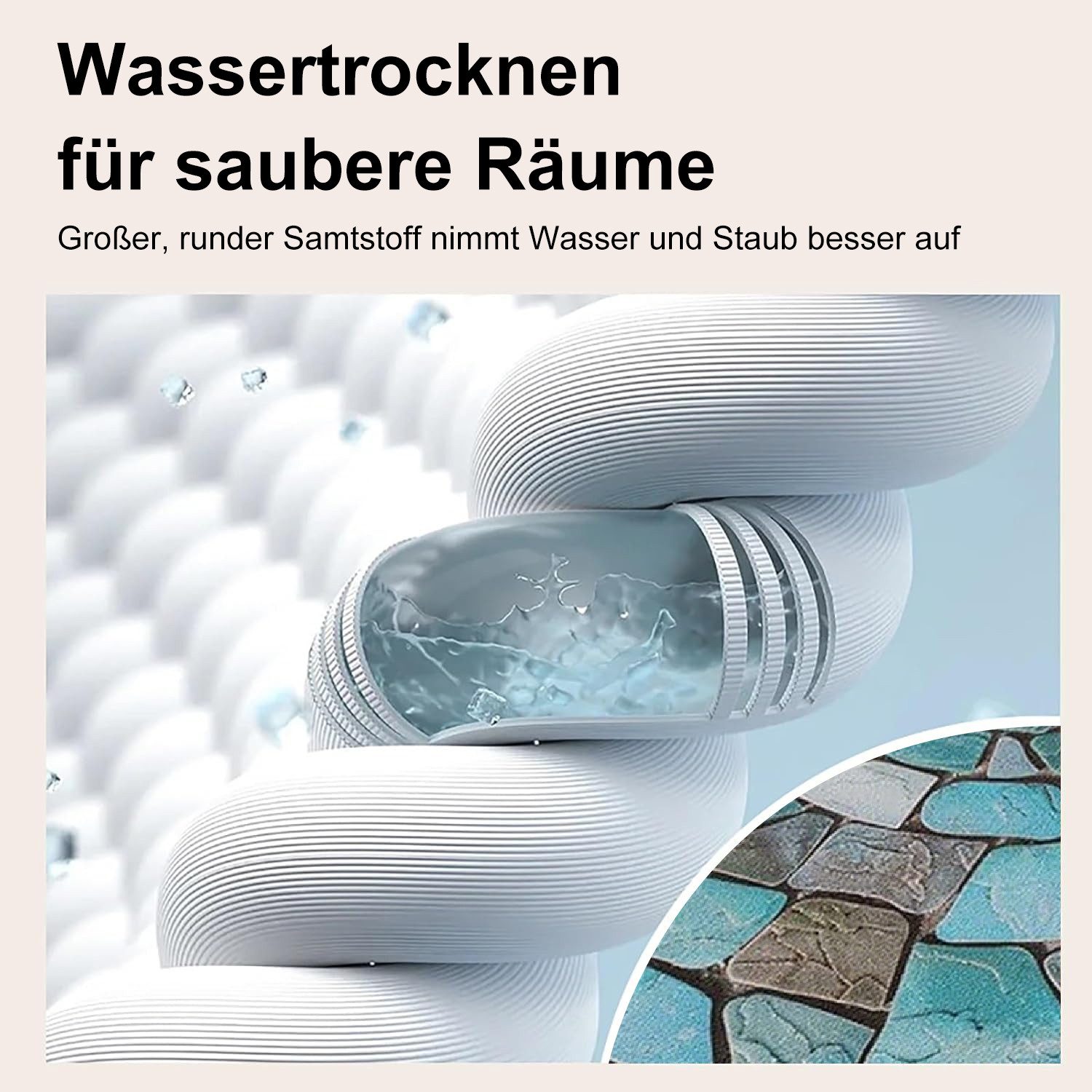 Refined Living Fußmatte Halbrunde Fußmatte 50 x 80 Türmatte Willkommensmatt günstig online kaufen