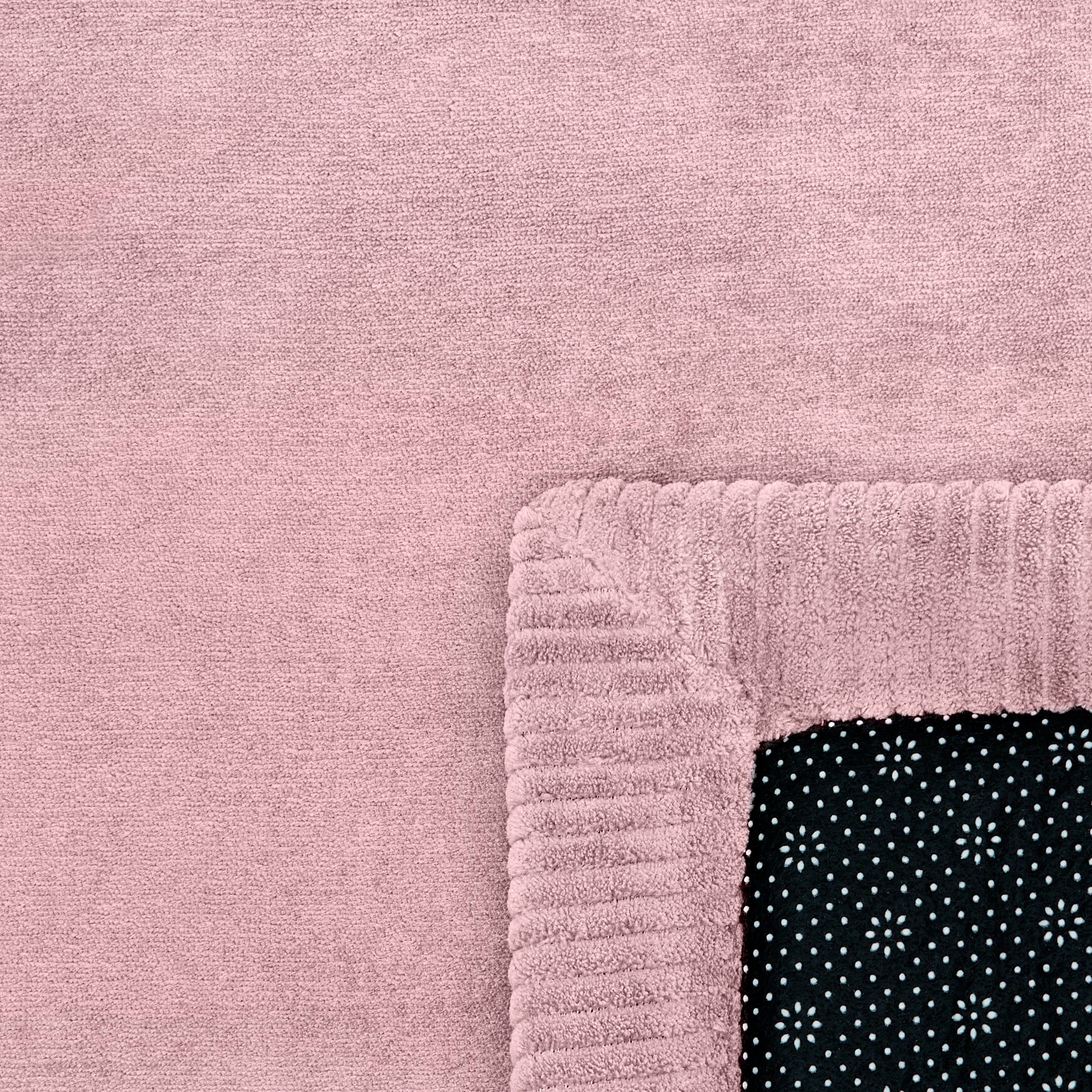 Teppich Tatami 475, 24 mm, Uni-Farben, Paco Memory Kurzflor, Foam, Höhe: pink mit Home, waschbar rechteckig