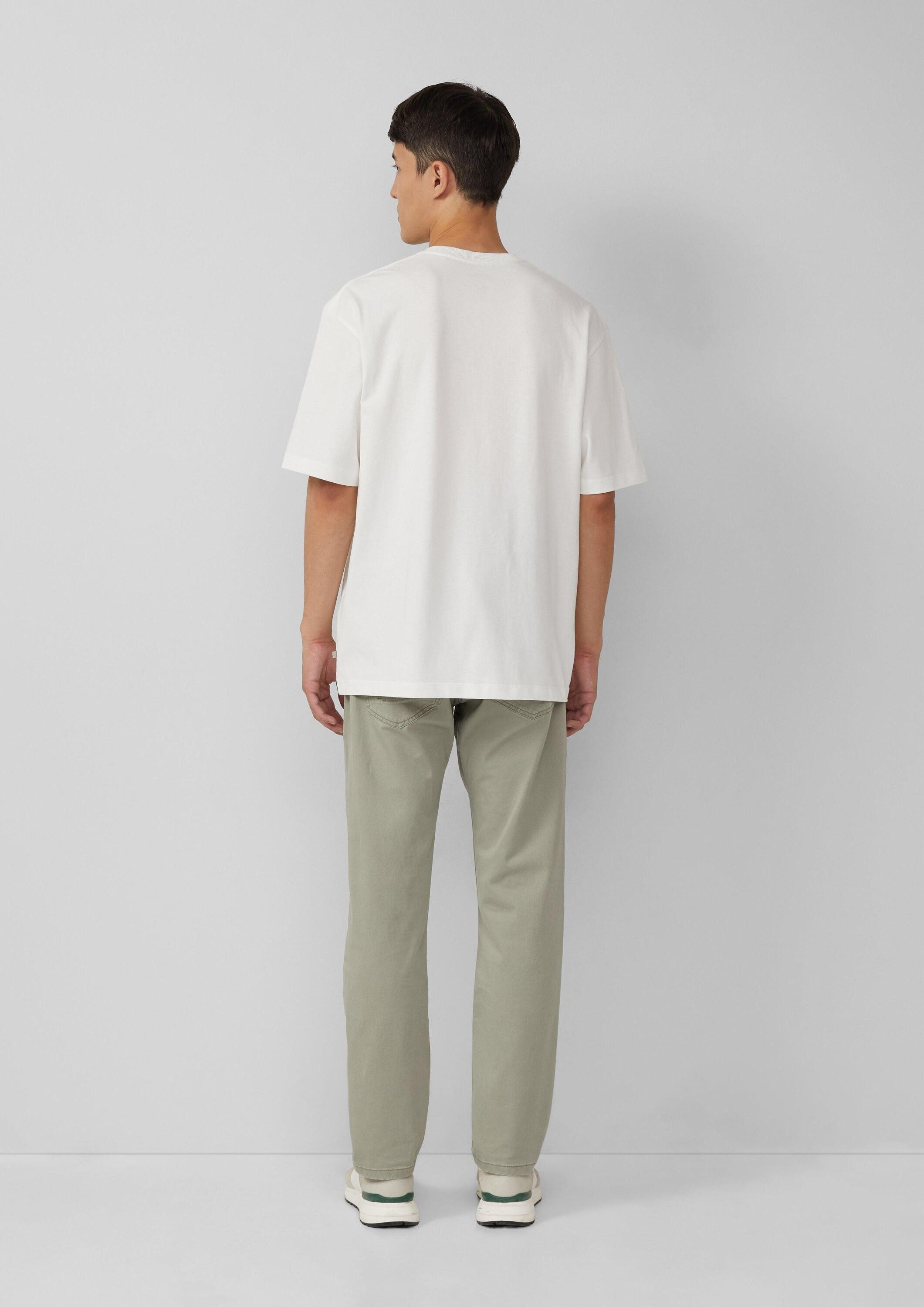 s.Oliver Kurzarmshirt T-Shirt Heavy Jersey T-Shirt im Relaxed Fit mit Stickerei
