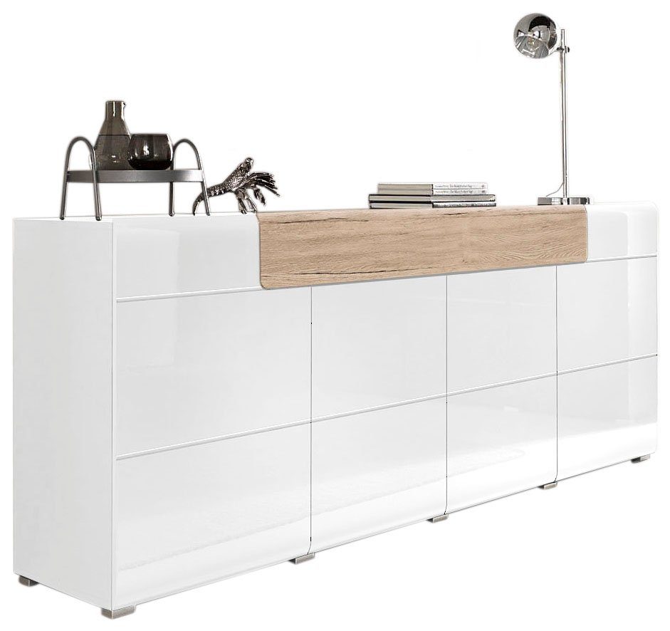 INOSIGN Sideboard Toledo,Breite 208cm,moderne Kommode mit dekorative Fräsun günstig online kaufen