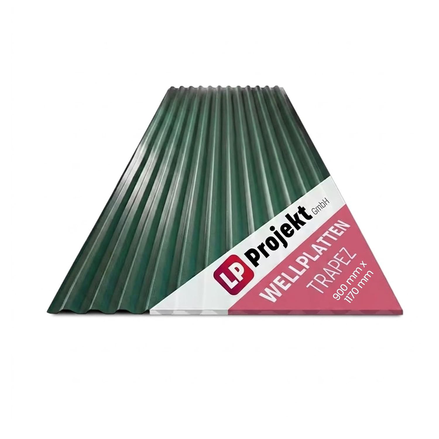 LP projekt Wellplatte Dach Kunststoff – Wetterfest & Langlebig für Überdachung, 1,2 mm, 1,05 m², (1-St., Einzelplatte oder 1er-/5er-/10er-Set), 90x117 cm Welldachplatten Transparent – Ideal für Carport & Garten