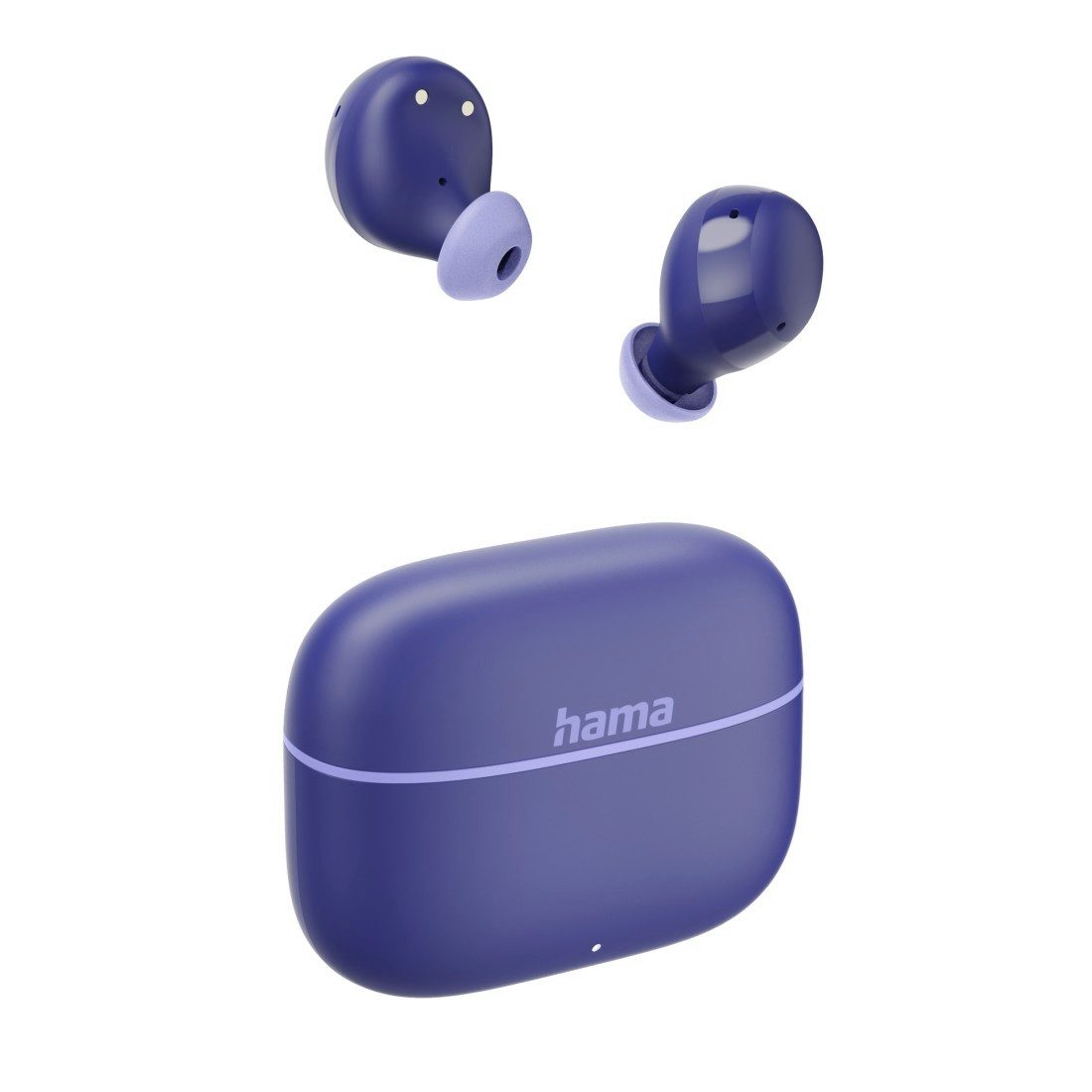 Hama True Wireless Наушники In Ear, Ladecase, bis 20h Akku, Bass Boost Bluetooth-Kopfhörer (Sprachsteuerung, True Wireless, kompatibel mit Siri, Google Assistant, Siri, A2DP Bluetooth, AVRCP Bluetooth, HFP, SPP)