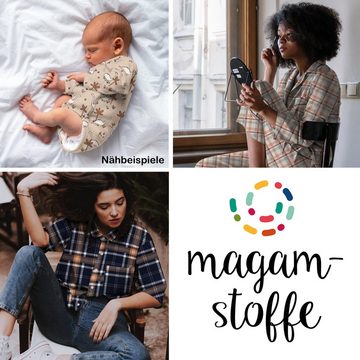 MAGAM-Stoffe Stoff "Aberdeen", Mode Stoff Denim Jeans Flanell ÖKO-TEX Meterware ab 50cm