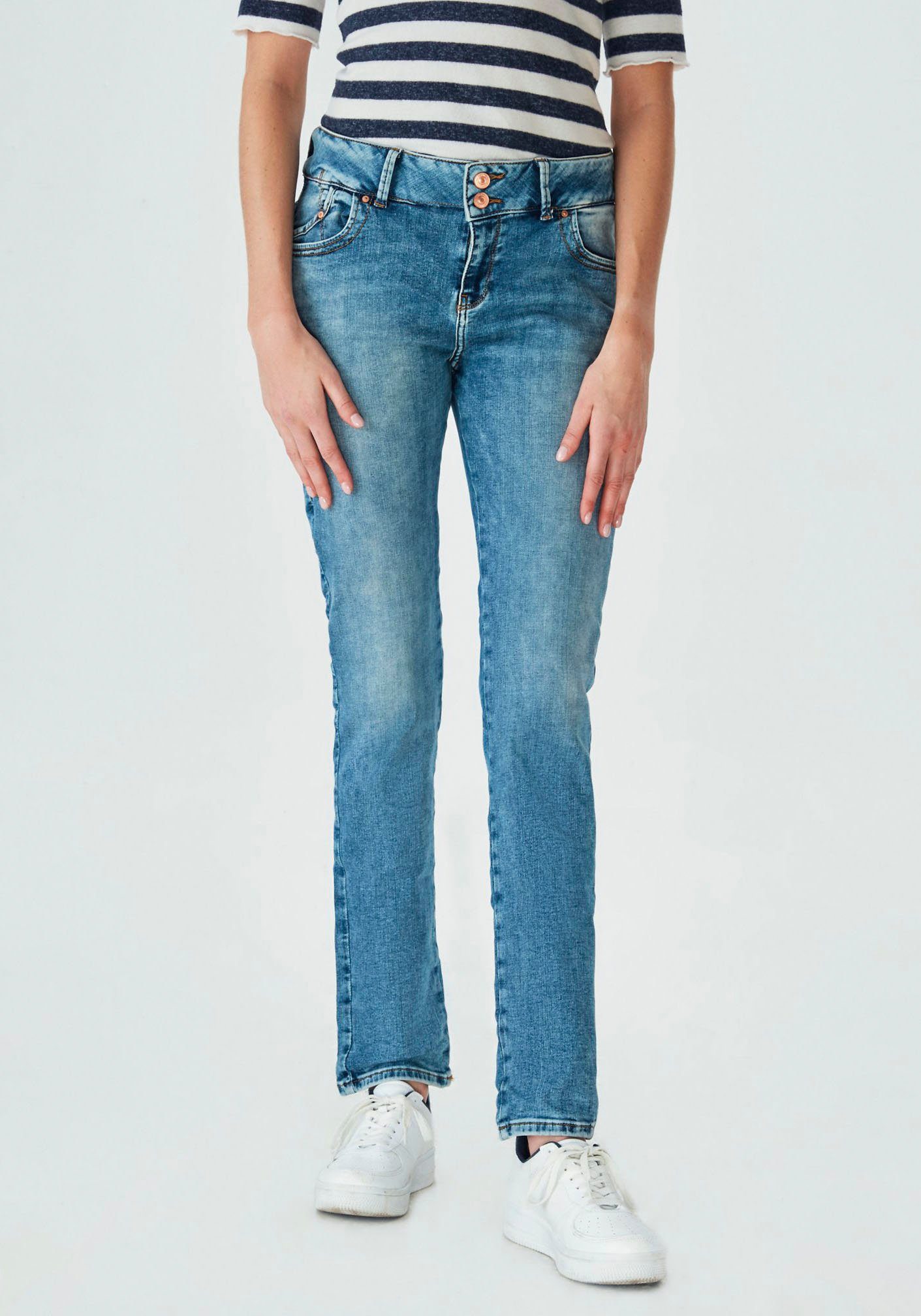 LTB Slim-fit-Jeans »Molly« mit doppelter Knopfleiste & Stretch