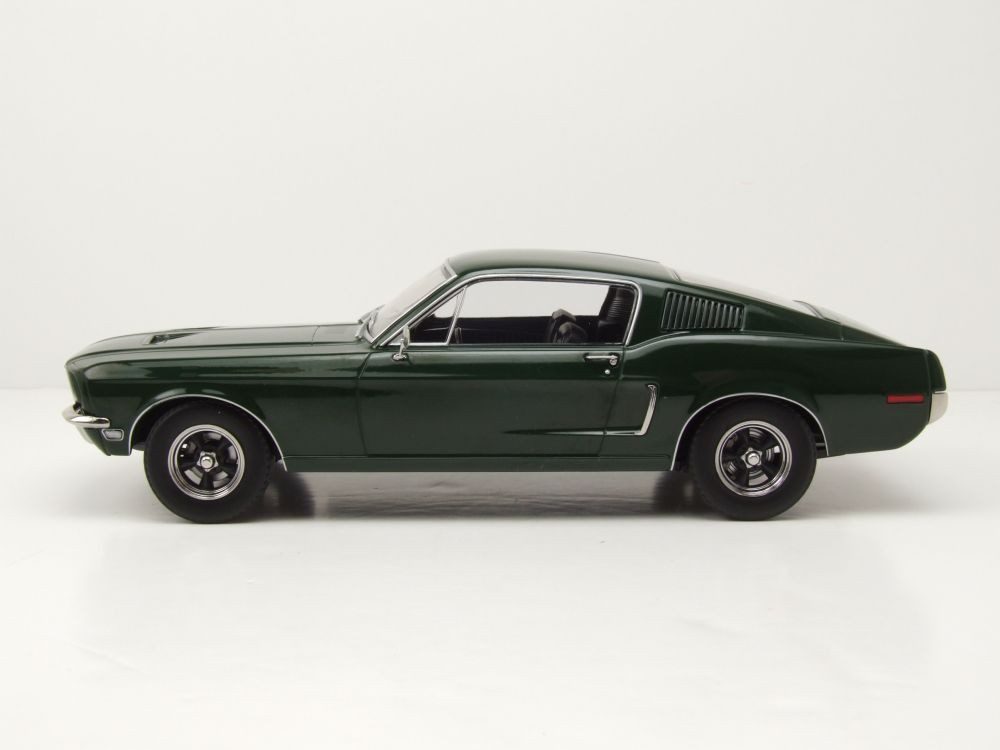 KK Scale Modellauto Ford Mustang GT Fastback 1968 grün metallic Bullitt, Maßstab 1:18