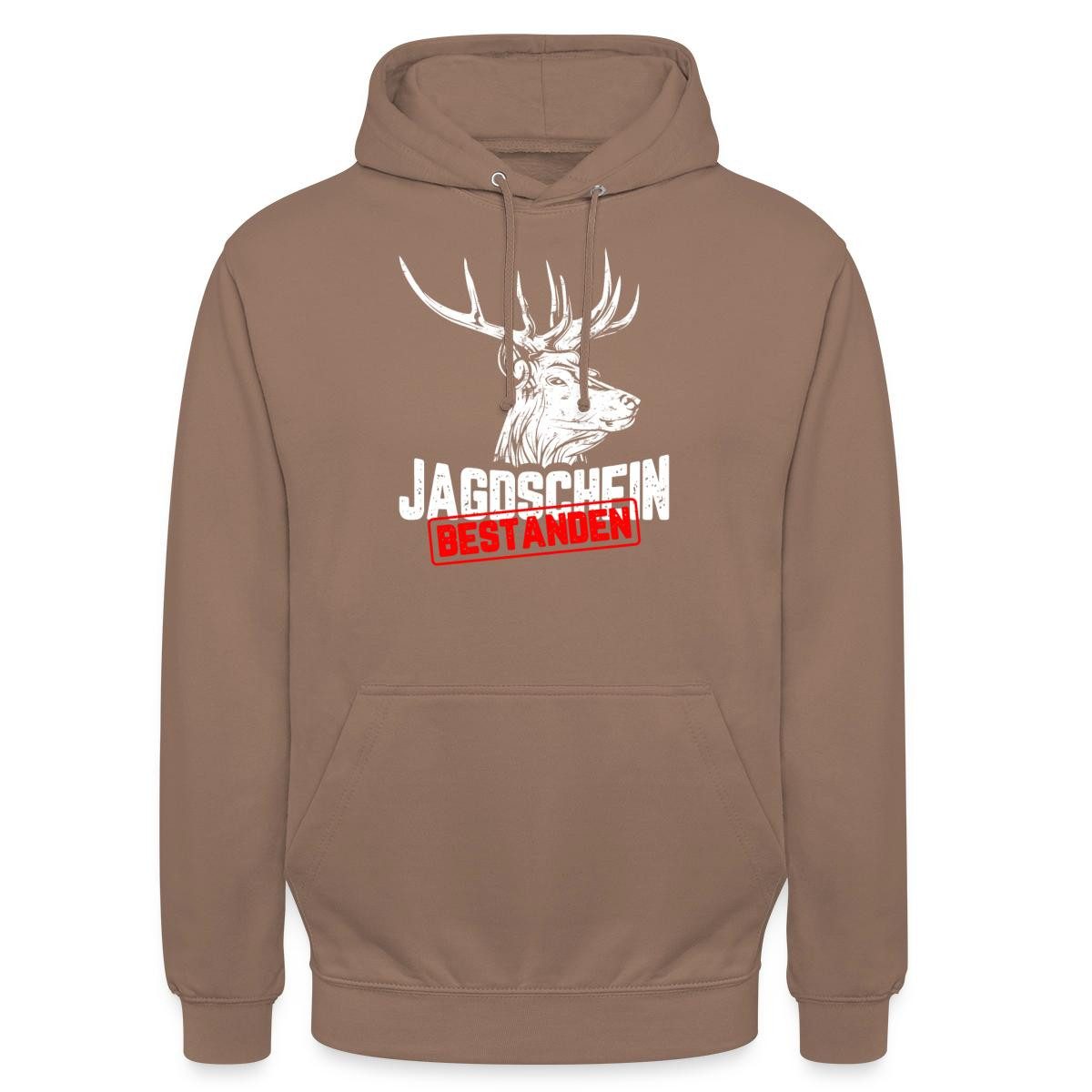 Hoodie Jagdschein Bestanden, Jagdprüfung Unisex Hoodie