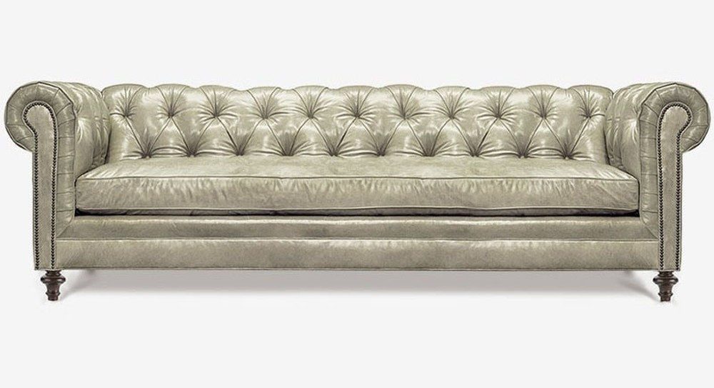 JVmoebel Chesterfield-Sofa Weiße Leder Couch im Chesterfield-Design für stilvolle Wohnräume, Set, Made in Europa