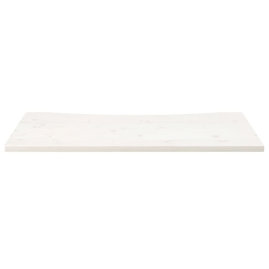 100x50x2,5 Massivholz vidaXL cm Kiefer Schreibtisch Schreibtischplatte Weiß