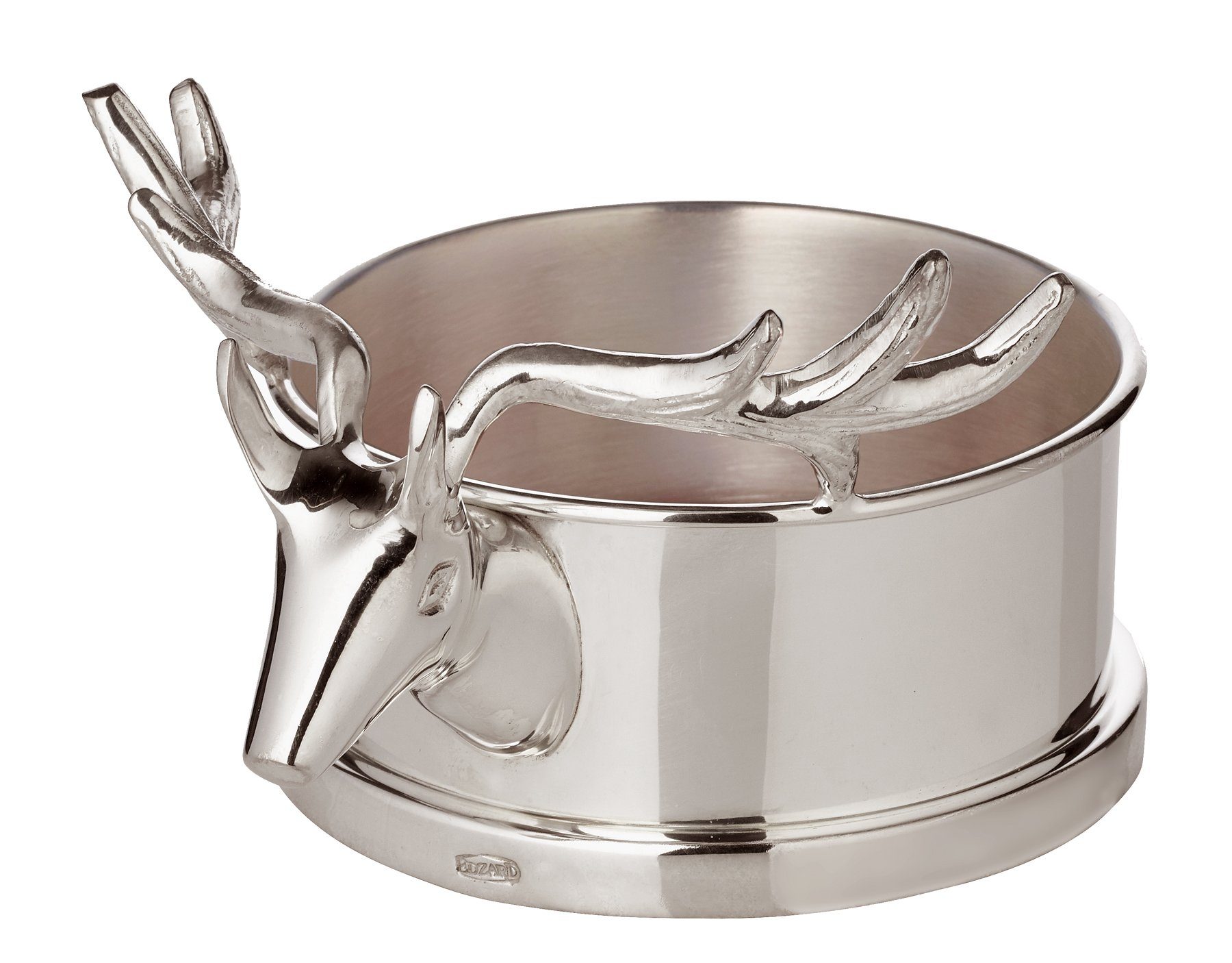 EDZARD Flaschenuntersetzer Derby, Untersetzer für Gläser und Flaschen, schwerversilbert, ? 13 cm