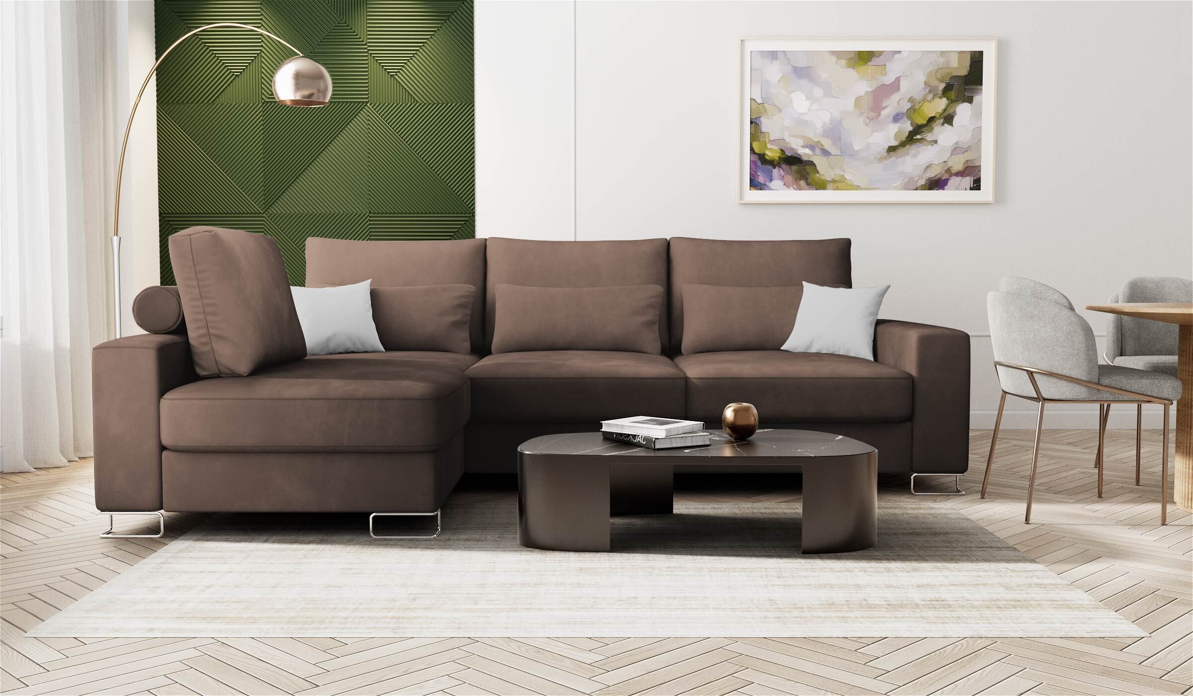 Hygger Möbelhaus Ecksofa Thomas L-Form Wahlweise günstig online kaufen