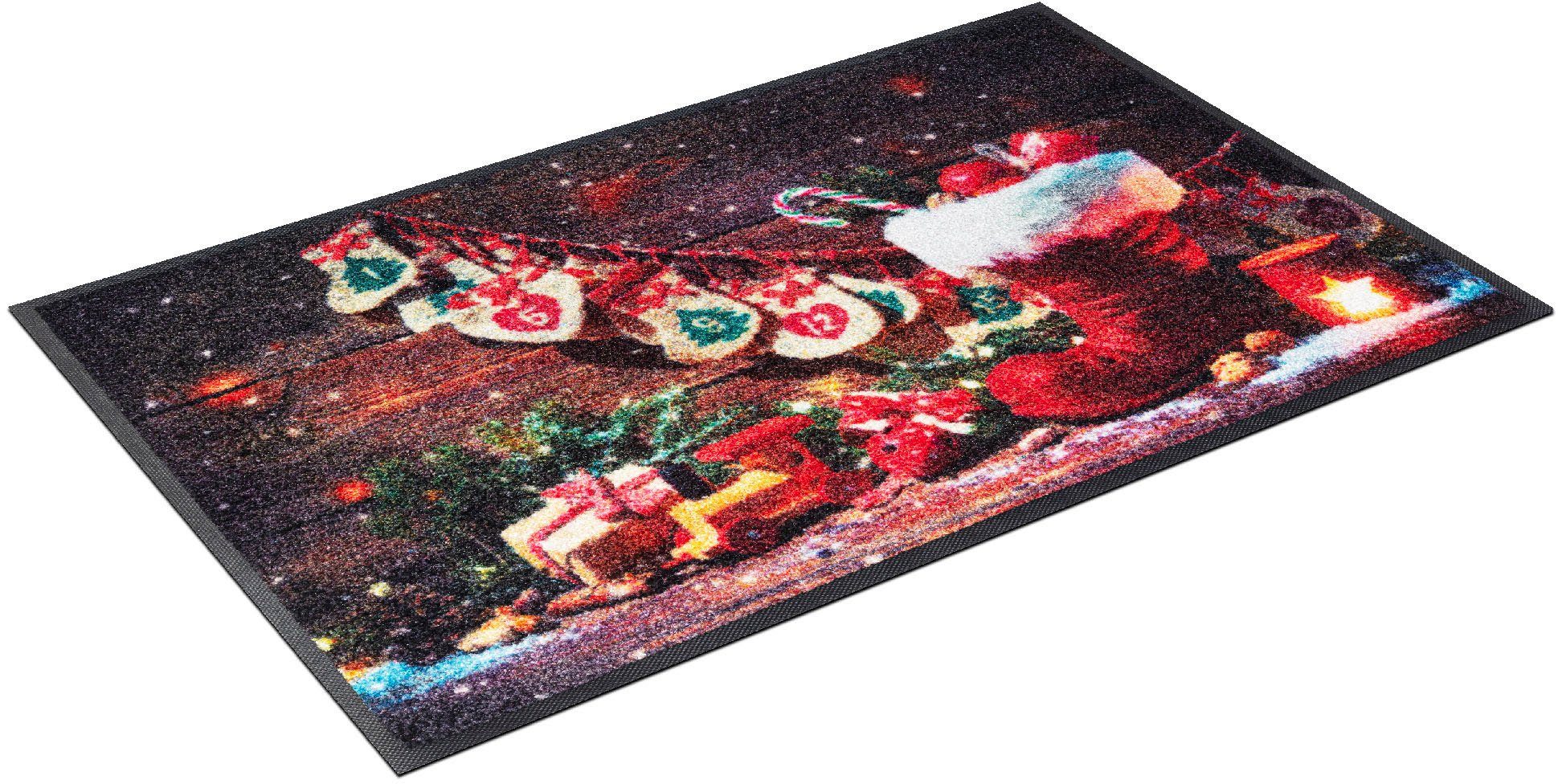 Fußmatte Advent Season, Kleen-Tex, rechteckig, Höhe: 7 mm,  Schmutzfangmatte, Motiv Weihnachten, waschbar | Flachgewebe-Teppiche