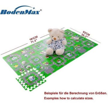 BodenMax Bodenturnmatte BodenMax baby play mat foam, krabbelmatte, 30x30x1cm