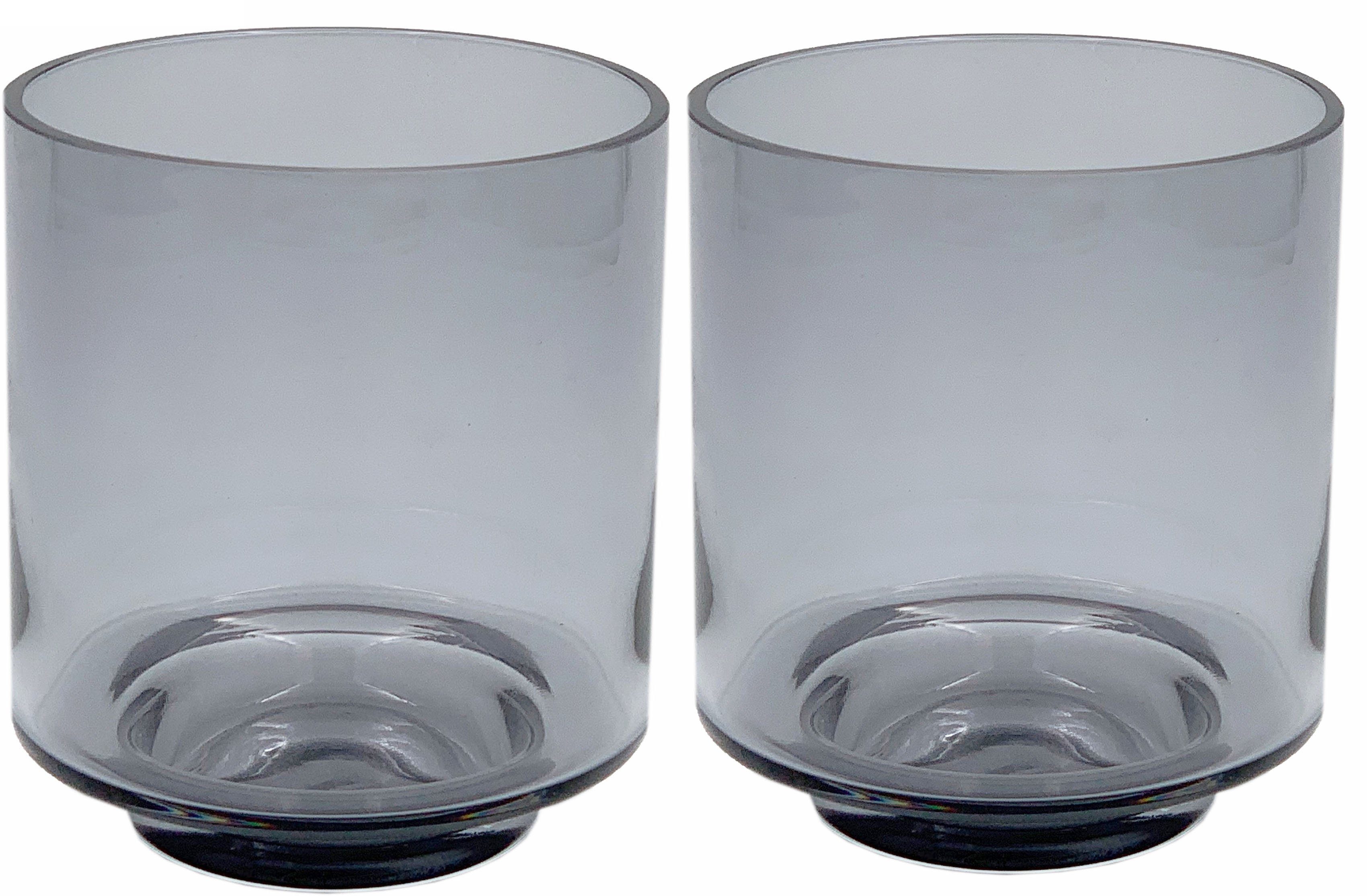 Leonique zylindrischer Glas, Form, Gracelynn St), mit Fuß in (Set, 2 aus Windlicht