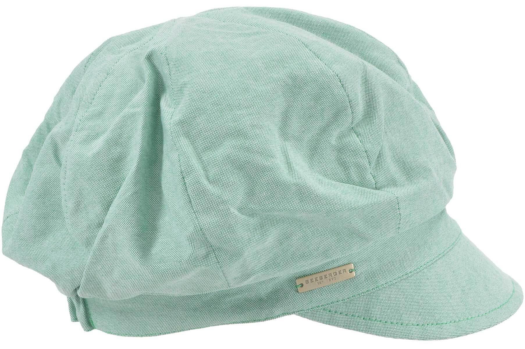 Seeberger Ballonmütze Chambraystoff Schildmütze 53972-0 günstig online kaufen