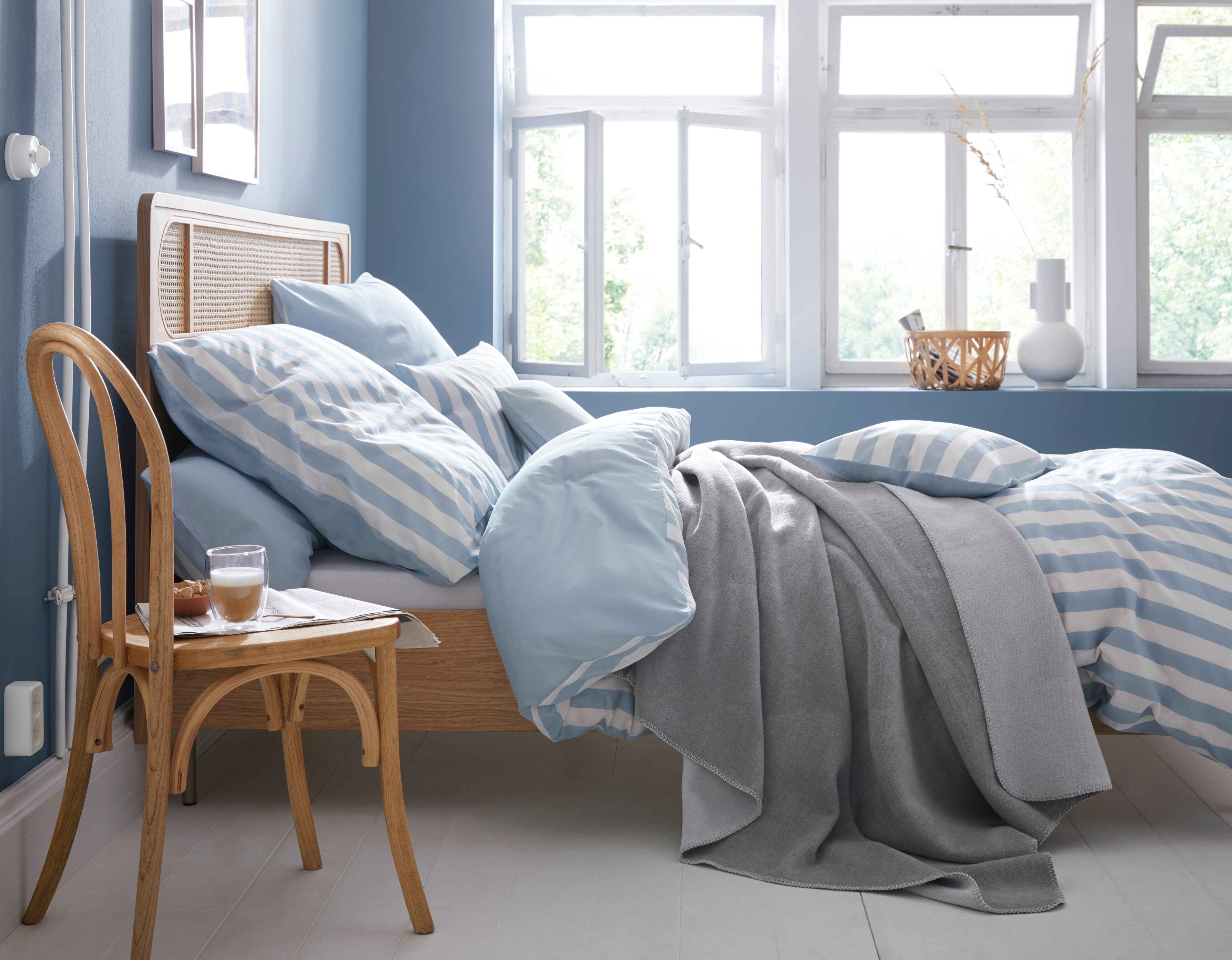 OTTO home Wendebettwäsche Greta in verschiedenen Qualitäten, Biber, 2 teilig, Bettwäsche mit Streifen, ab 135x200 cm, NEU: auch in Fleece Qualität – Bild 4 von 5