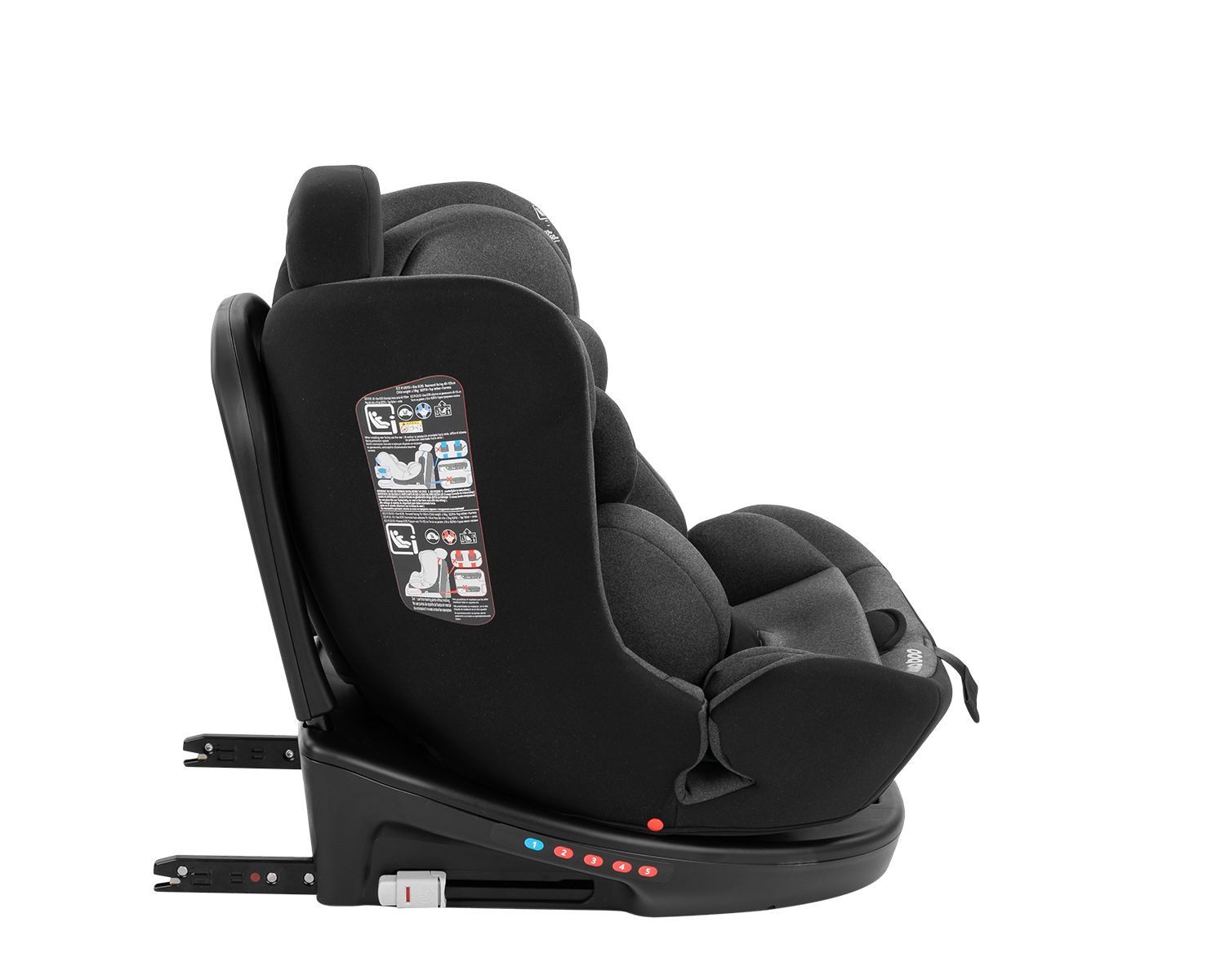 Kikkaboo Autokindersitz Kindersitz i-Safe (40-150 cm), ab: 0, bis: 12, Isofix, Top-Tether, verstellbar