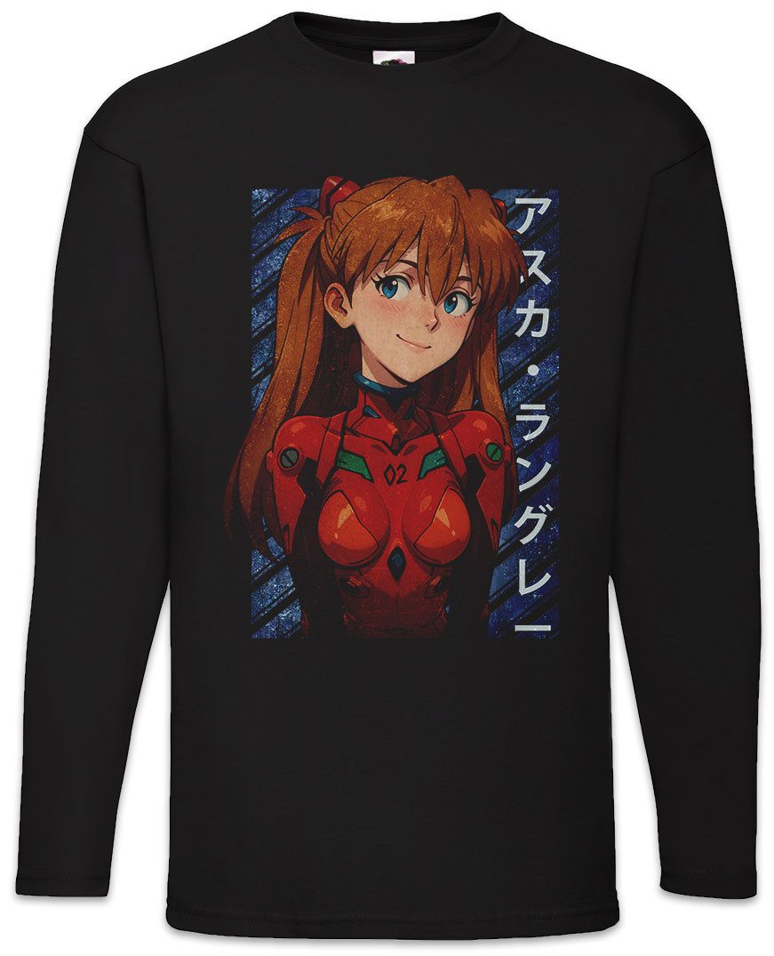 Langarmshirt Asuka Langley Souryuu Langarm T-Shirt Genesis Nerv Asuka Neon Gendo