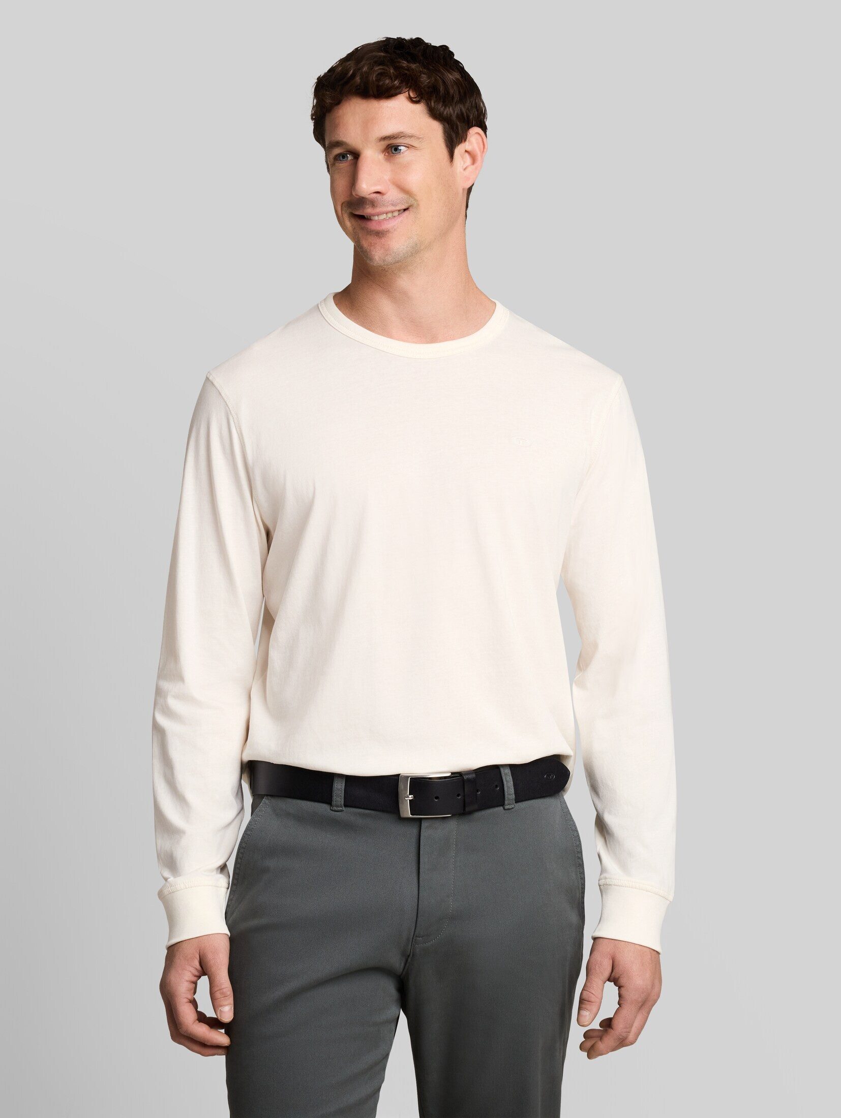 TOM TAILOR Langarmshirt T-Shirt (im Einserpack) Basic Langarmshirt aus Baumwolle