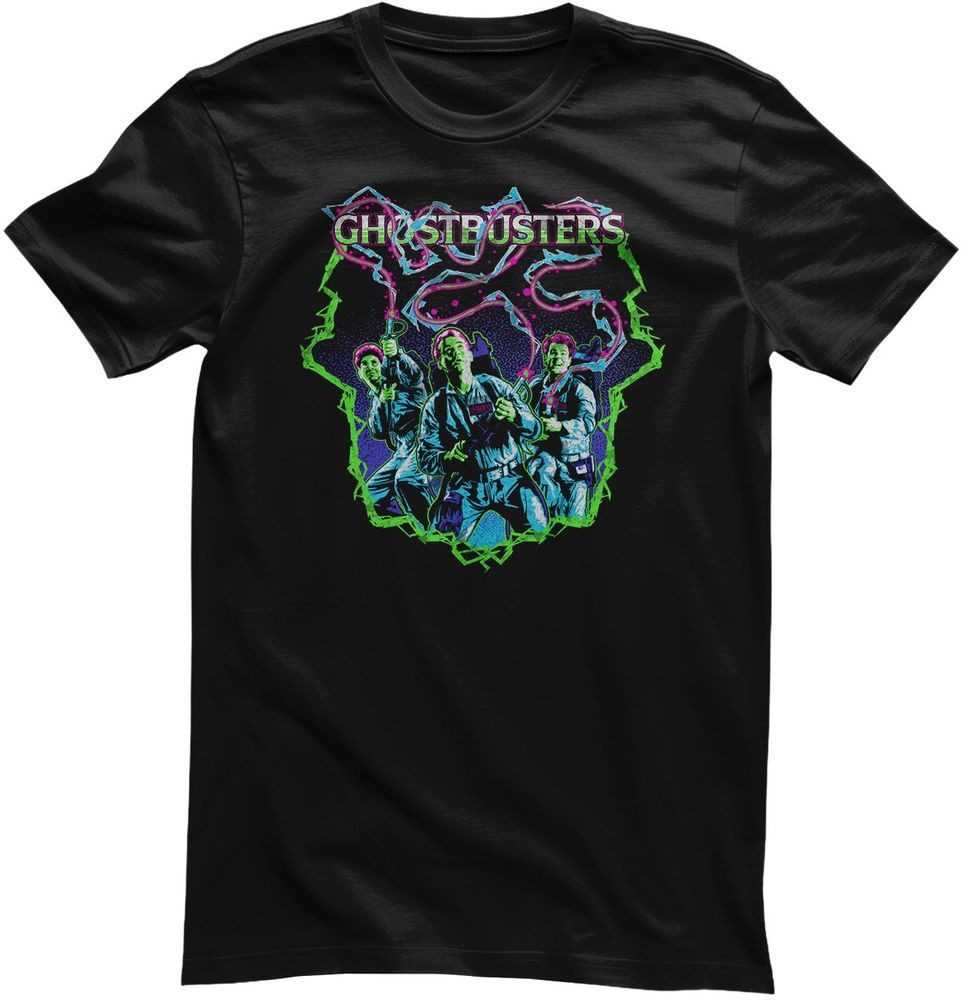 Ghostbusters T-Shirt Ghostbusters Neon Lightning Squad T-Shirt