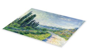 Posterlounge Poster Claude Monet, Straße nach Vétheuil, Wohnzimmer Malerei