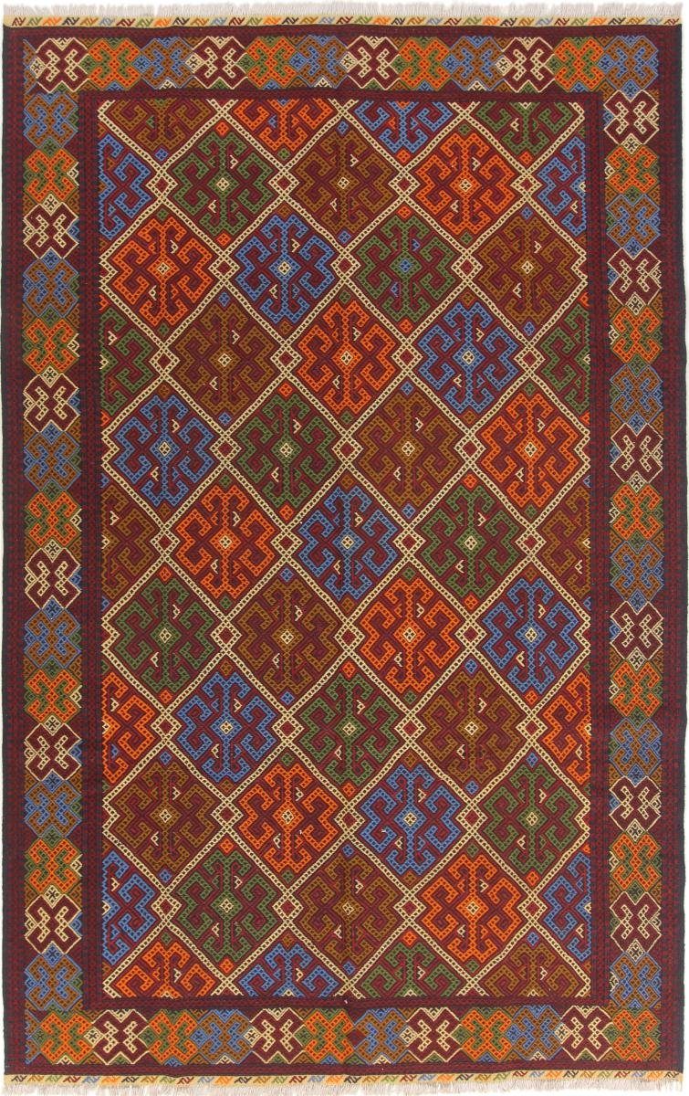 Orientteppich Kelim Afghan 196x311 Handgewebter Orientteppich, Nain Trading, rechteckig, Höhe: 3 mm