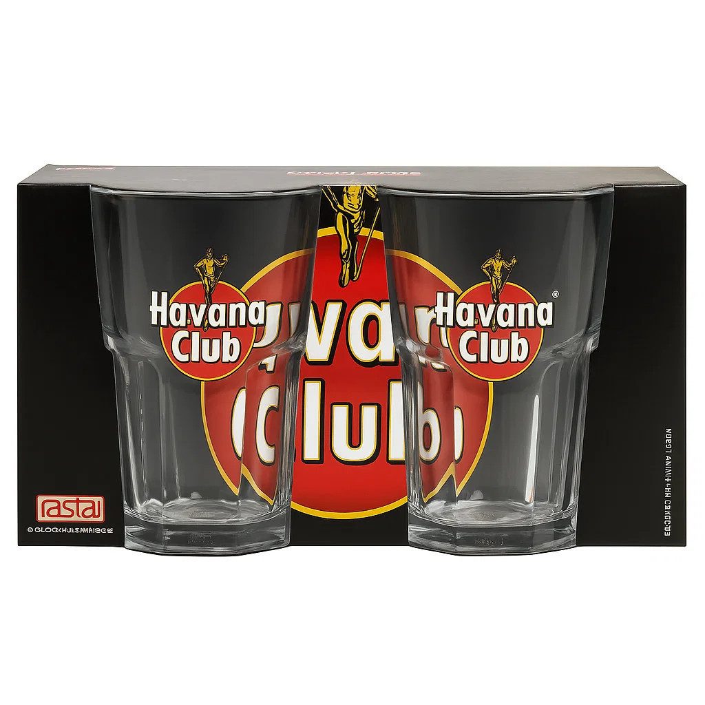 rastal Longdrinkglas Havana Club Original Glas 2er-Set 330 ml Cocktail Longdrink