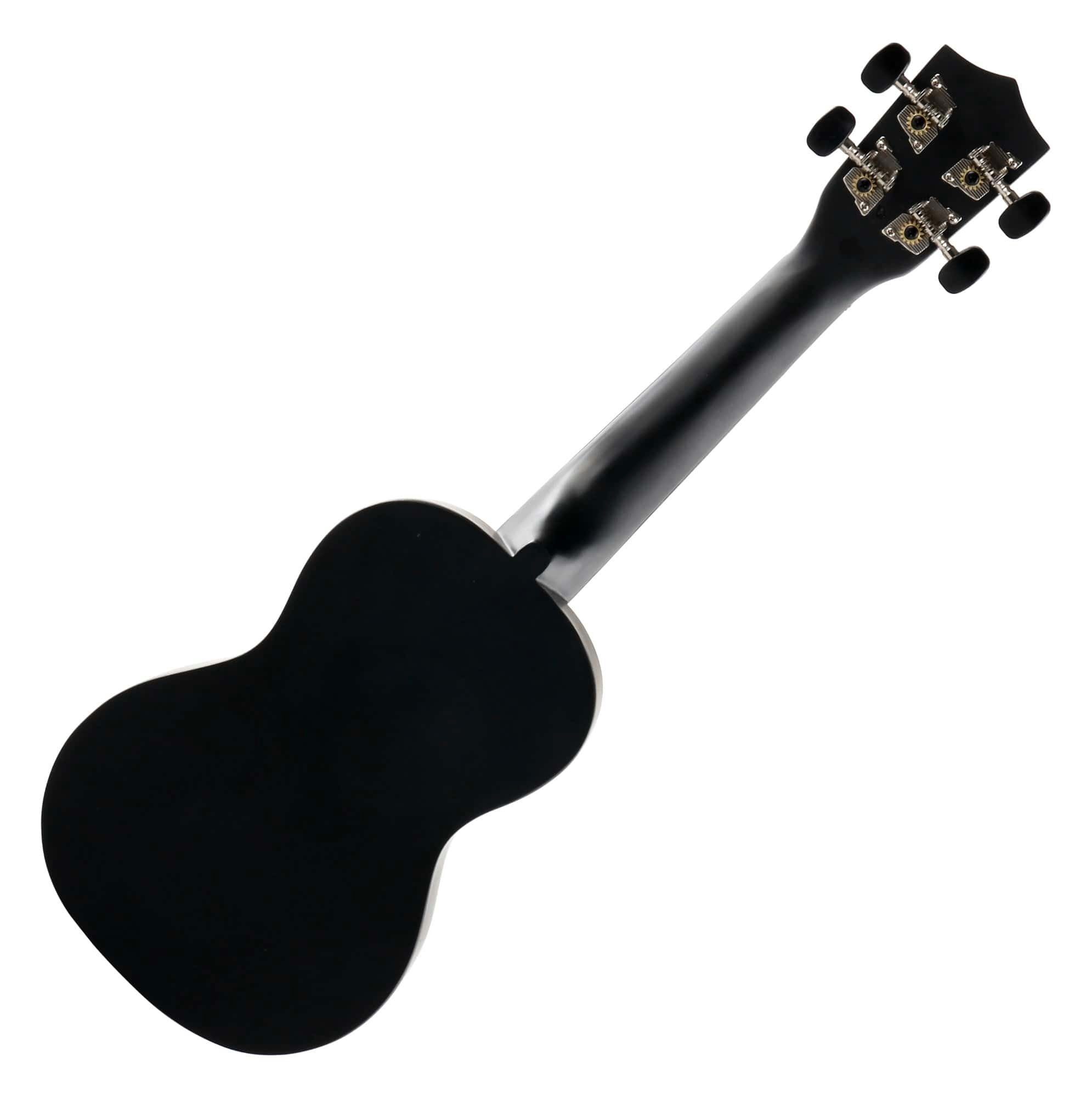 Classic Cantabile Ukulele Sopranukulele (Ukulele, Uke, 15 Bünde, leichtgängige Gitarrenmechanik), Spar-Set inklusive Gigbag