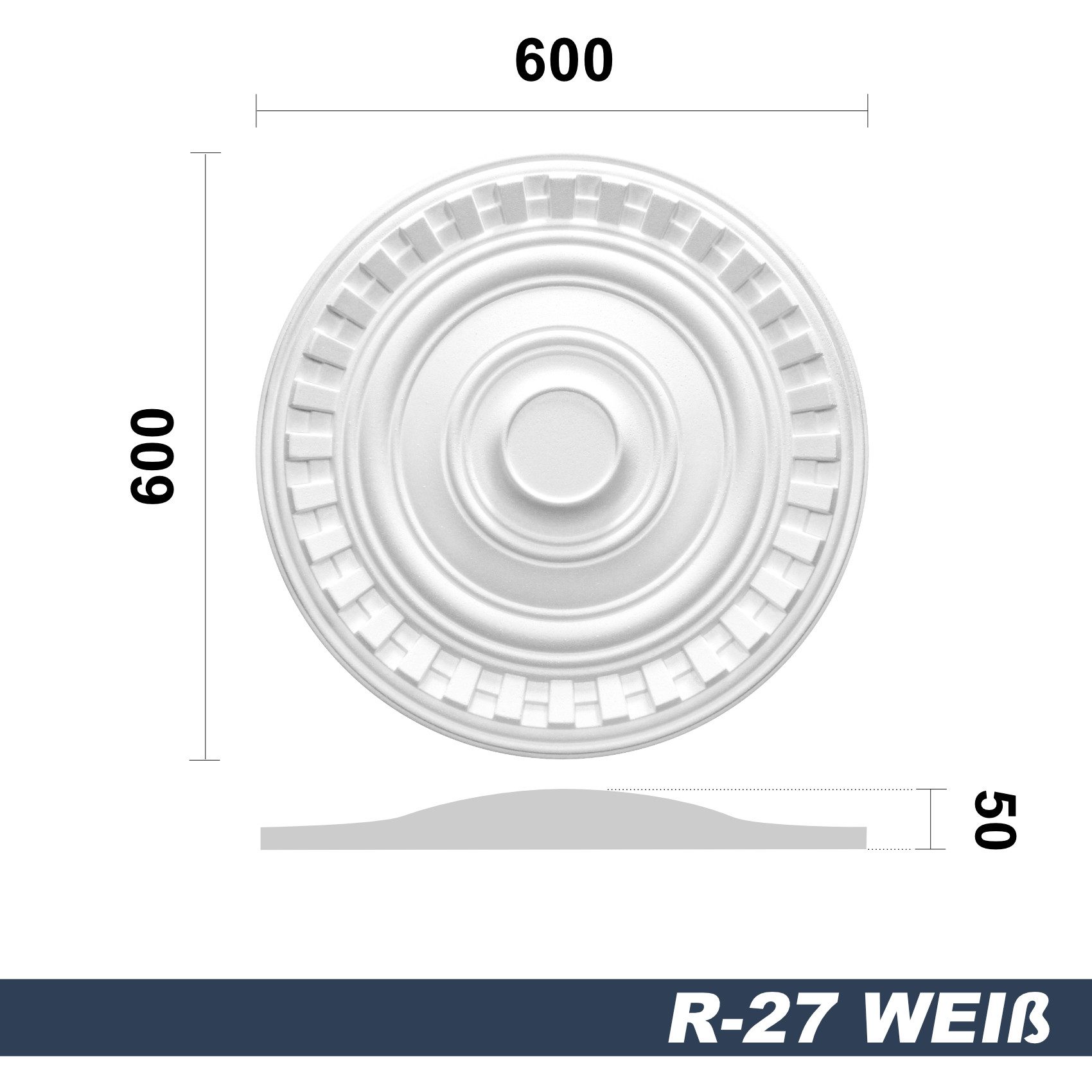 marbet design Wanddekoobjekt R-27 (Stuckrosette aus günstig online kaufen