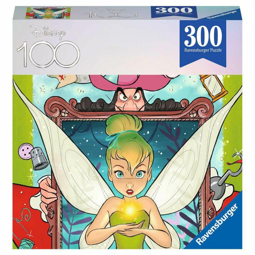Ravensburger Puzzle 100 Jahre Disney Tinkerbell 300 Teile, 300 Puzzleteile